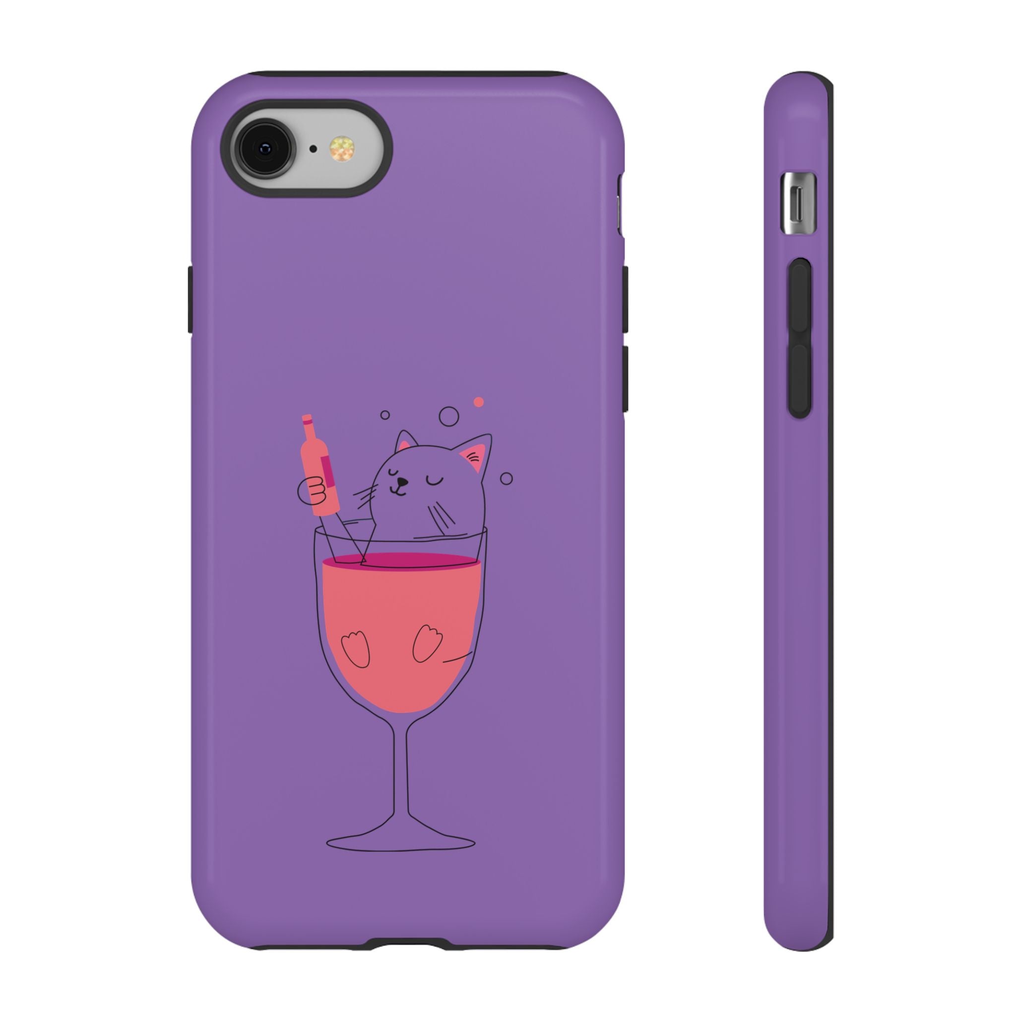 Cute Cat Phone Case, Fun Gift for Cat Lovers, Colorful Phone Cover, Pet Lover Accessory, Unique Cat Themed Case