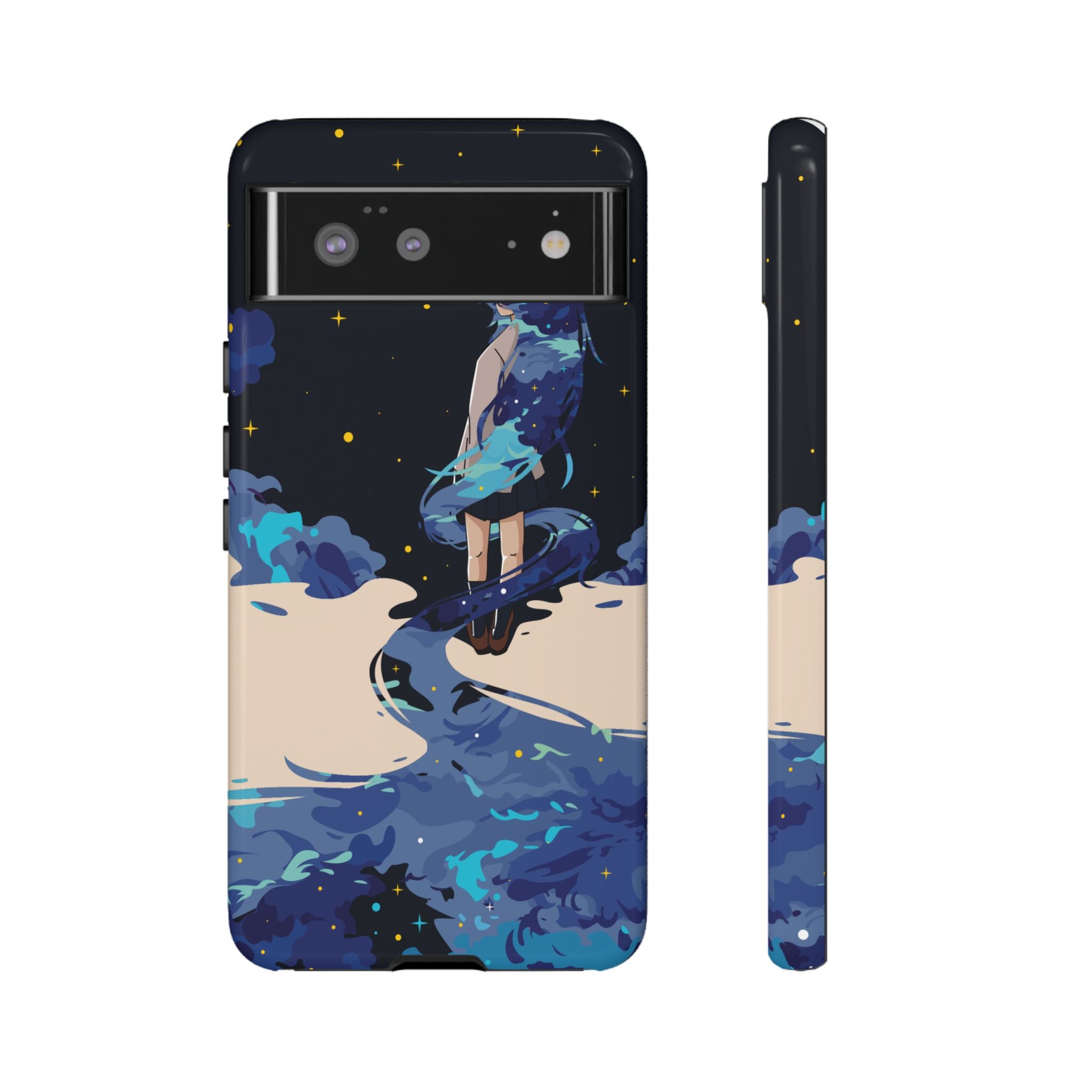 Galaxy-Inspired Phone Case, Celestial Design, Tough Phone Cover, Gift for Space Lovers, Artsy Accessories, Unique Merchandise