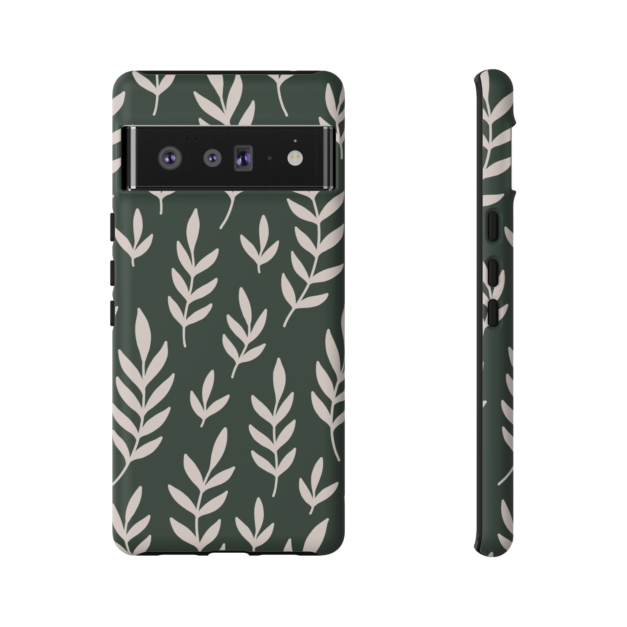 Leafy Phone Case, Tough Cases for Nature Lovers, Green Leaf Design, Eco-Friendly, Stylish Mobile Cover, Gift for Her