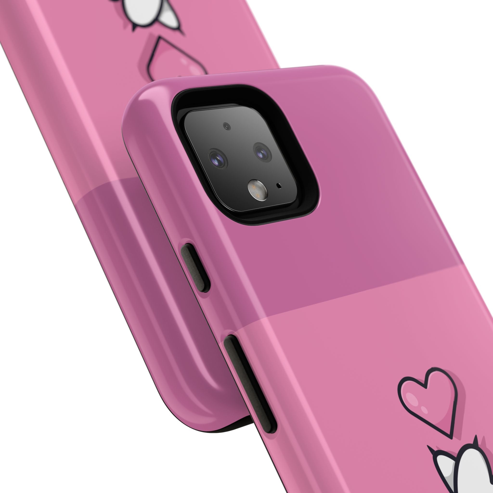 Cute Cat Paw Phone Case, Playful Pet Lover Gift, Animal Print Phone Cover, Heart Design Case, Fun Feminine Case, Kawaii Style