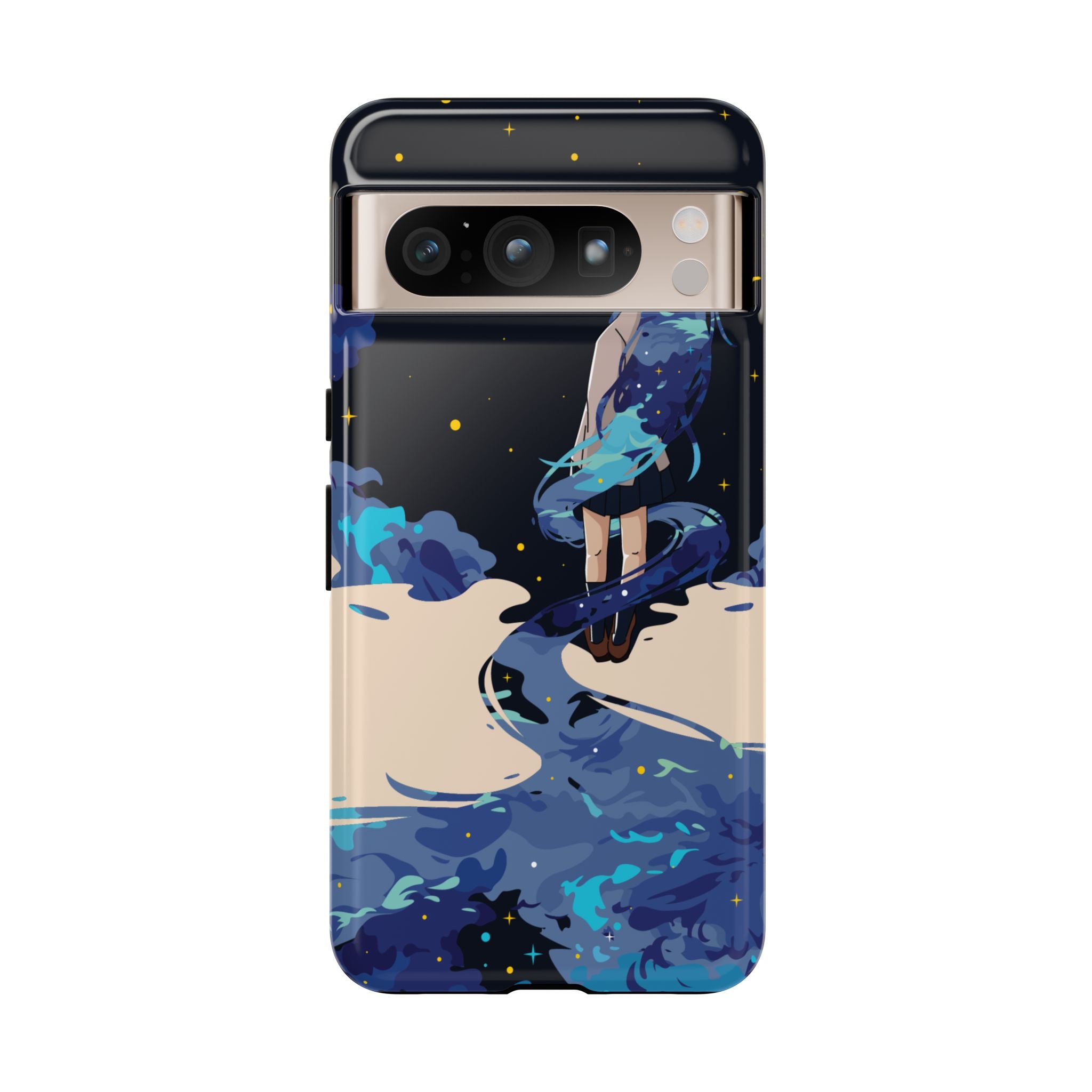 Galaxy-Inspired Phone Case, Celestial Design, Tough Phone Cover, Gift for Space Lovers, Artsy Accessories, Unique Merchandise