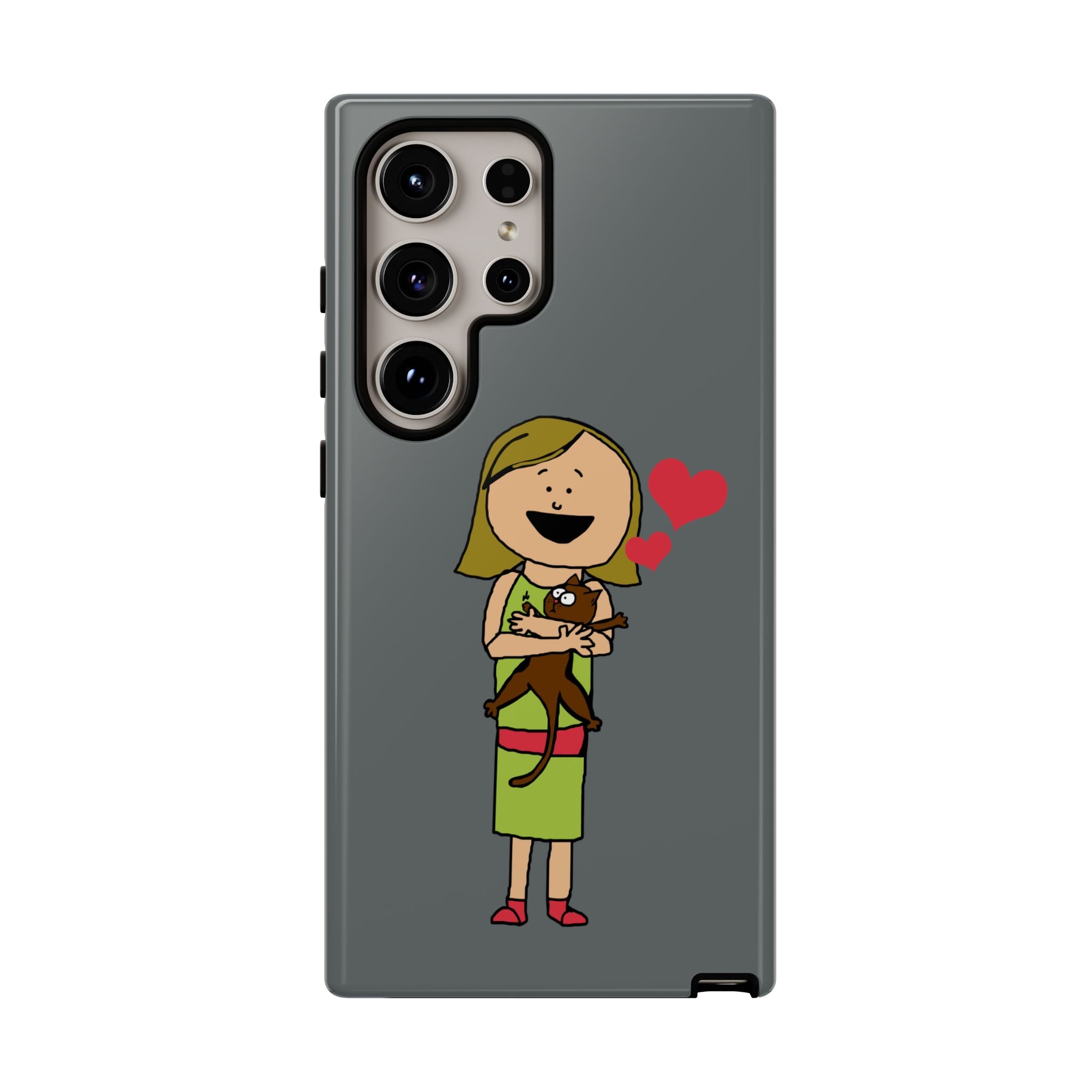 Pet Lover's Phone Case, Cute Animal Phone Cover, Gift for Dog Lovers, Cartoon Design, Fun Smartphone Accessory