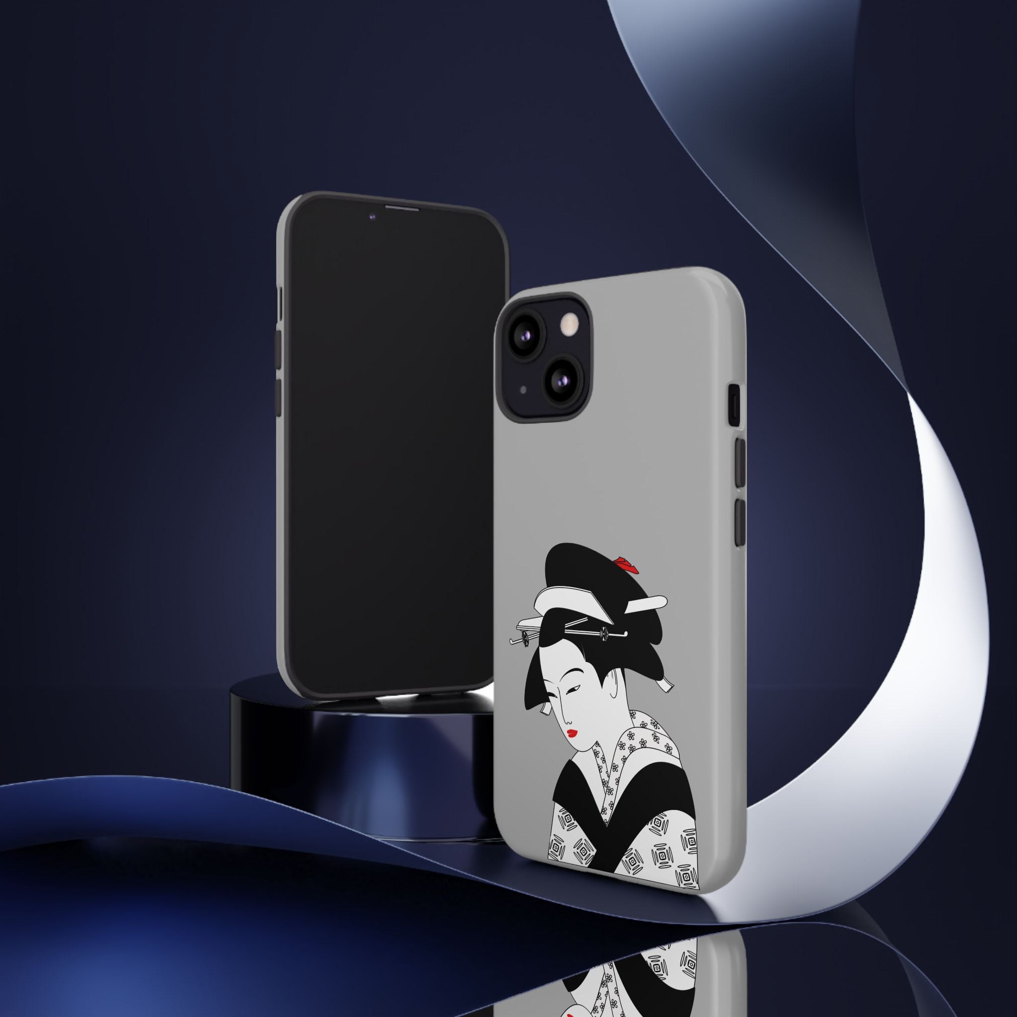 Stylish Phone Case with Japanese Geisha Design, Tough Phone Case, Cute Phone Cover, Japanese Art, Ethnic Style