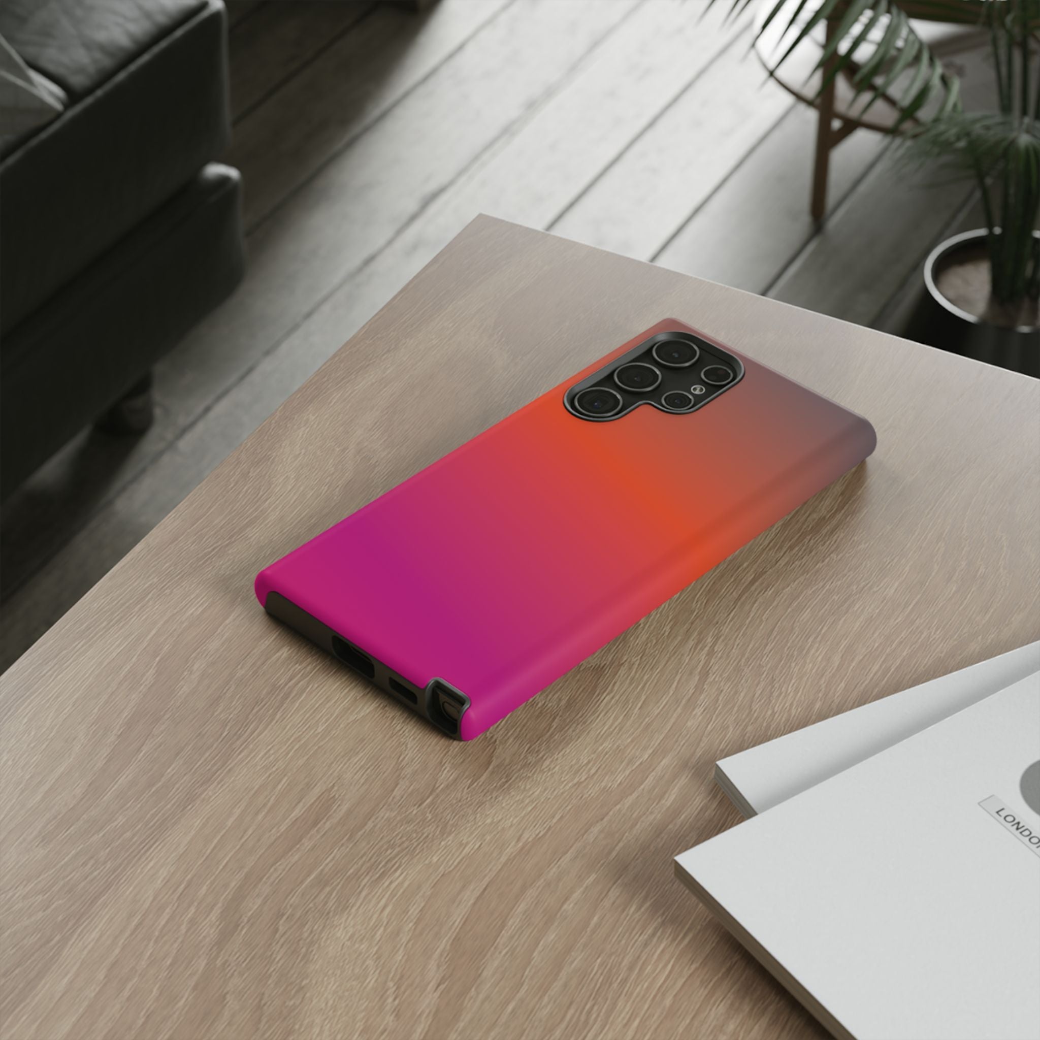 Gradient Phone Case, Custom Tough Case, Durable Phone Accessory, Vibrant Design, Gift for Tech Lovers, Birthday and Holiday Present