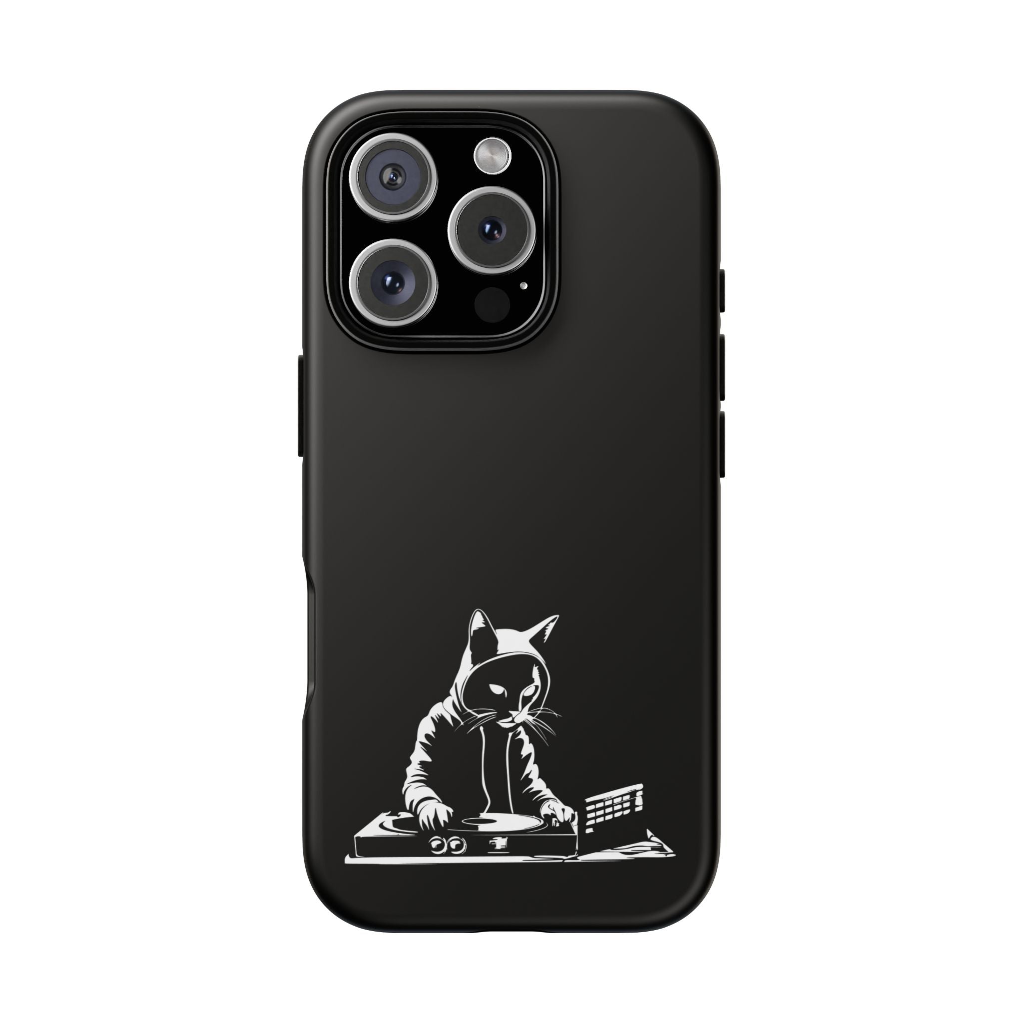 Cat DJ Phone Case | Stylish Tough Cases for Music Lovers, Gift for Cat Owners, Unique Phone Accessory, Cool Tech Gear