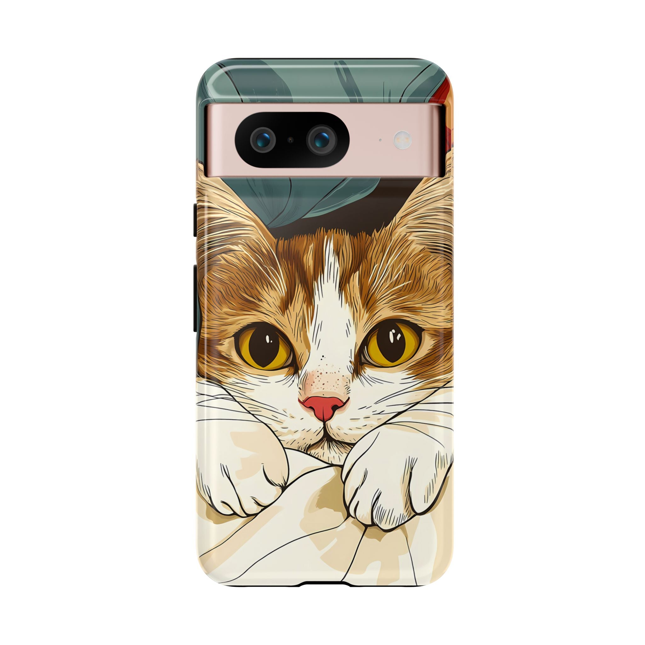 Cute Cat Phone Case - Ideal for Cat Lovers, Pet Owners, Birthday Gifts, Smartphone Accessories, Funny Pet Humor
