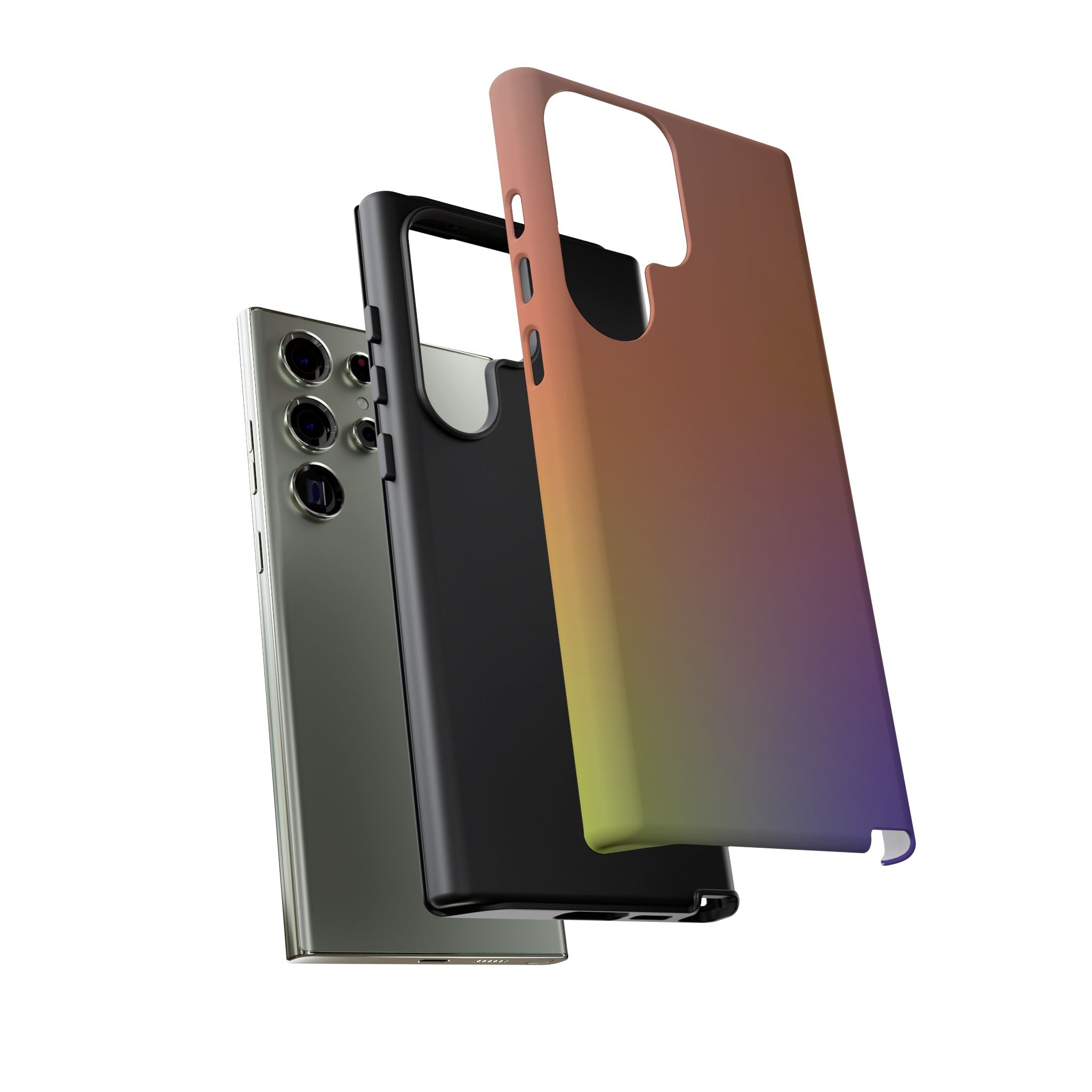Colorful Gradient Phone Case, Tough Cases for iPhone, Customizable Phone Cover, Trendy Tech Accessory, Gift for Tech Lovers