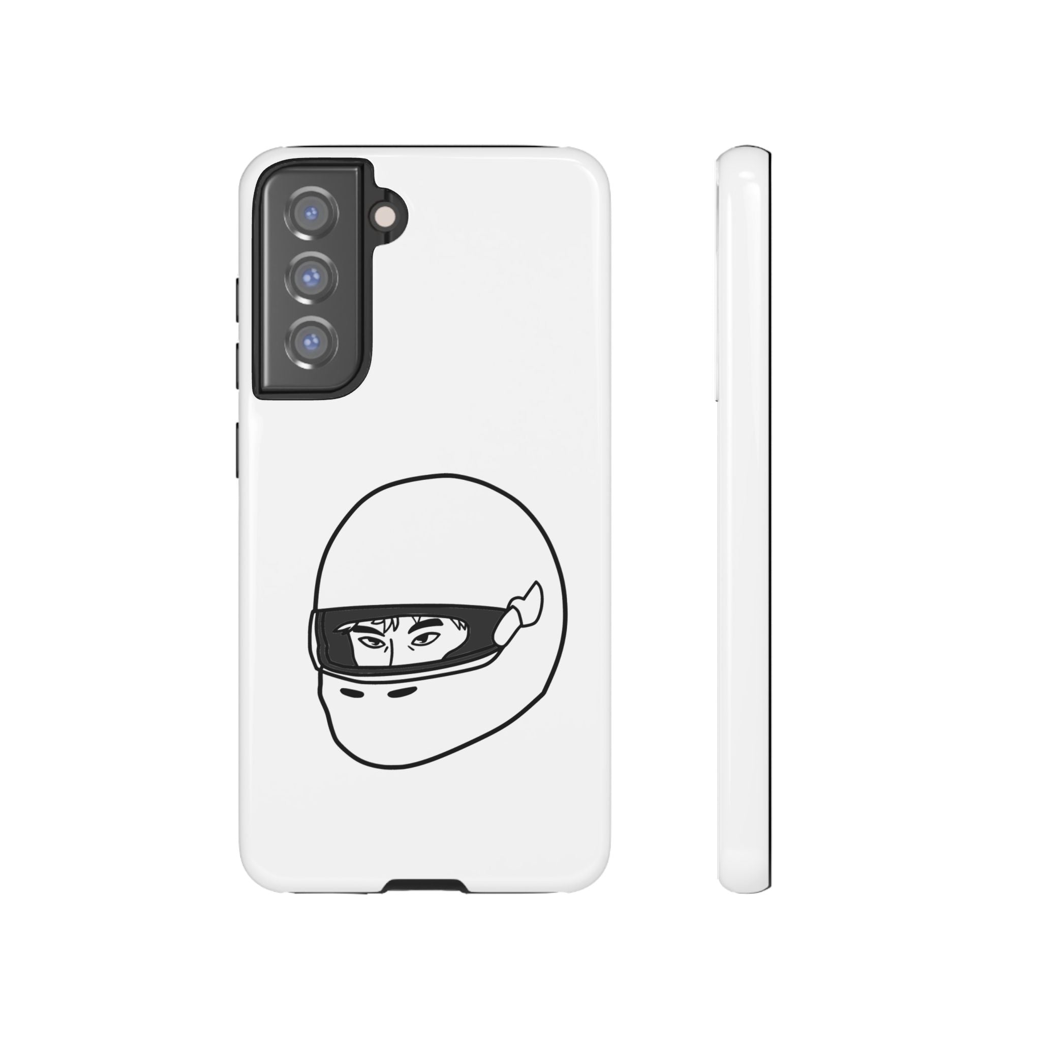 Stylish Phone Case with Racing Helmet Design | Tough Cases | Unique Gift, Motorcycle Enthusiast, Race Lover, Custom Accessory, Everyday Use