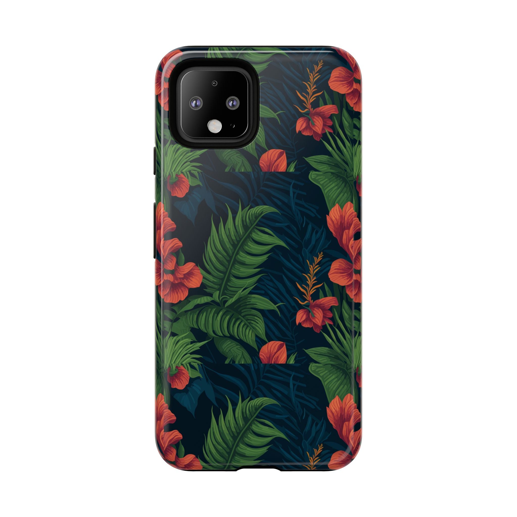 Tropical Phone Case with Floral Design, Eco-Friendly Protection for Summer Vibes, Ideal Gift for Nature Lovers, Vibrant Background
