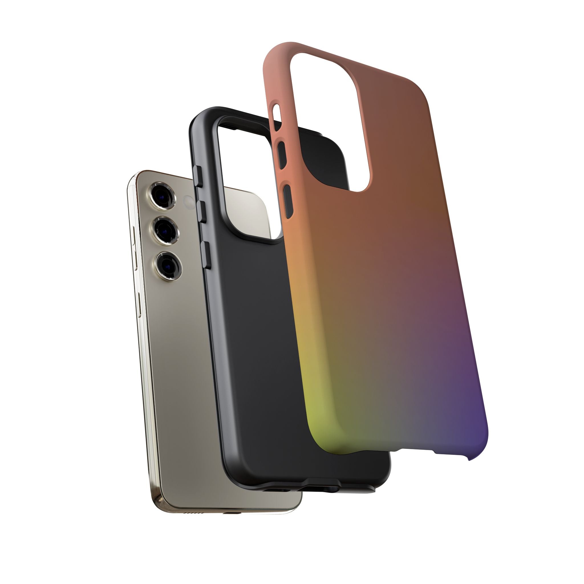 Colorful Gradient Phone Case, Tough Cases for iPhone, Customizable Phone Cover, Trendy Tech Accessory, Gift for Tech Lovers