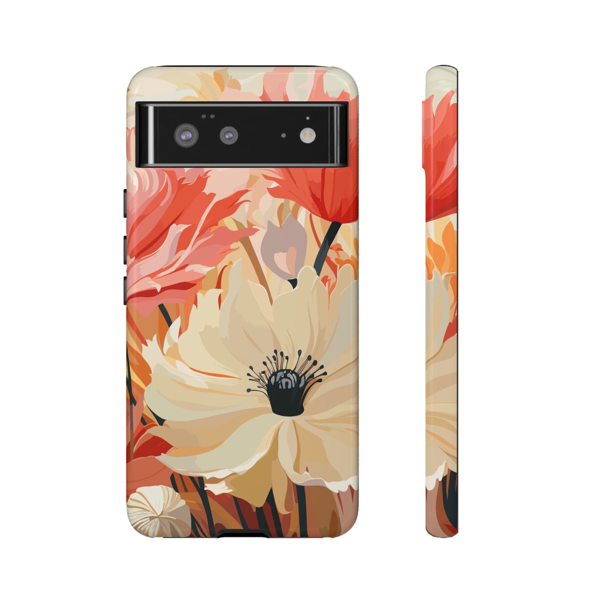 Floral Phone Case, Tough Protective Cover for Floral Lovers, Perfect Gift for Friends, Spring Celebration, Art Lovers Gift