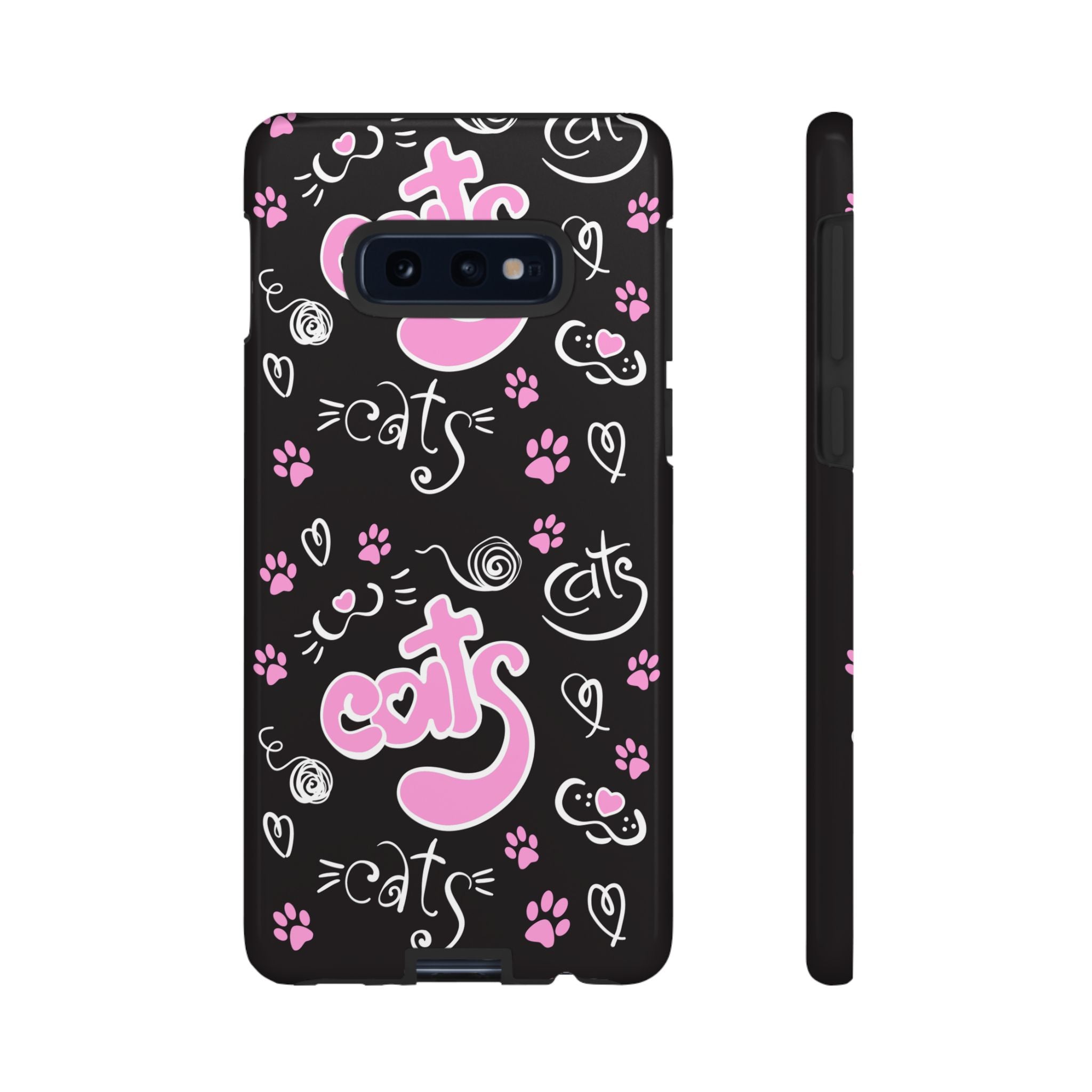 Cute Cat Print Phone Cases, Tough Cases for Cat Lovers, Pet Phone Cover, Gift for Cat Moms, Stylish Phone Accessories