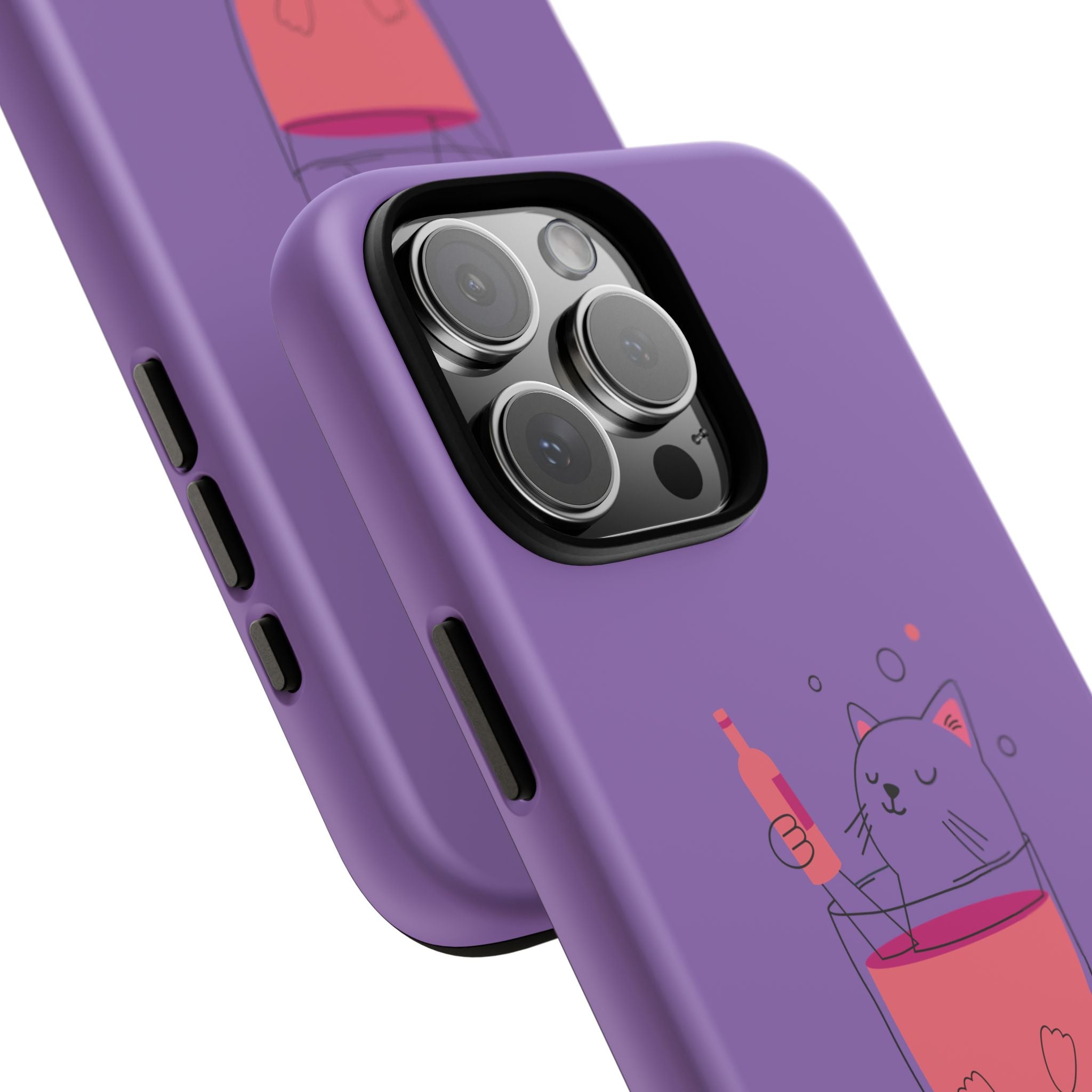 Cute Cat Phone Case, Fun Gift for Cat Lovers, Colorful Phone Cover, Pet Lover Accessory, Unique Cat Themed Case