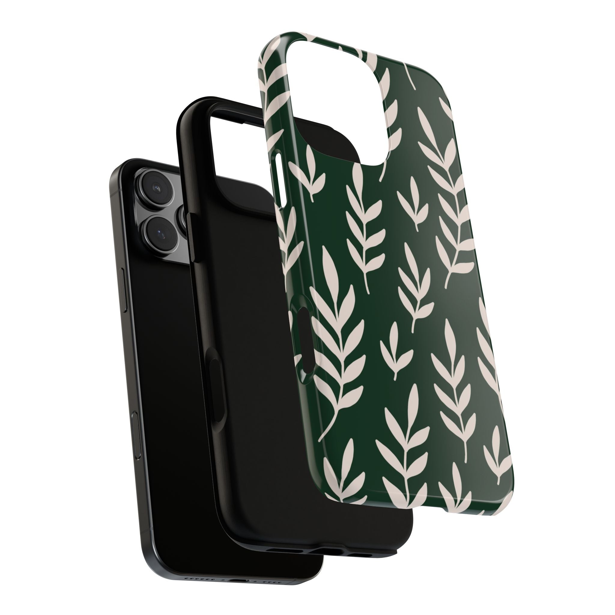 Leafy Phone Case, Tough Cases for Nature Lovers, Green Leaf Design, Eco-Friendly, Stylish Mobile Cover, Gift for Her