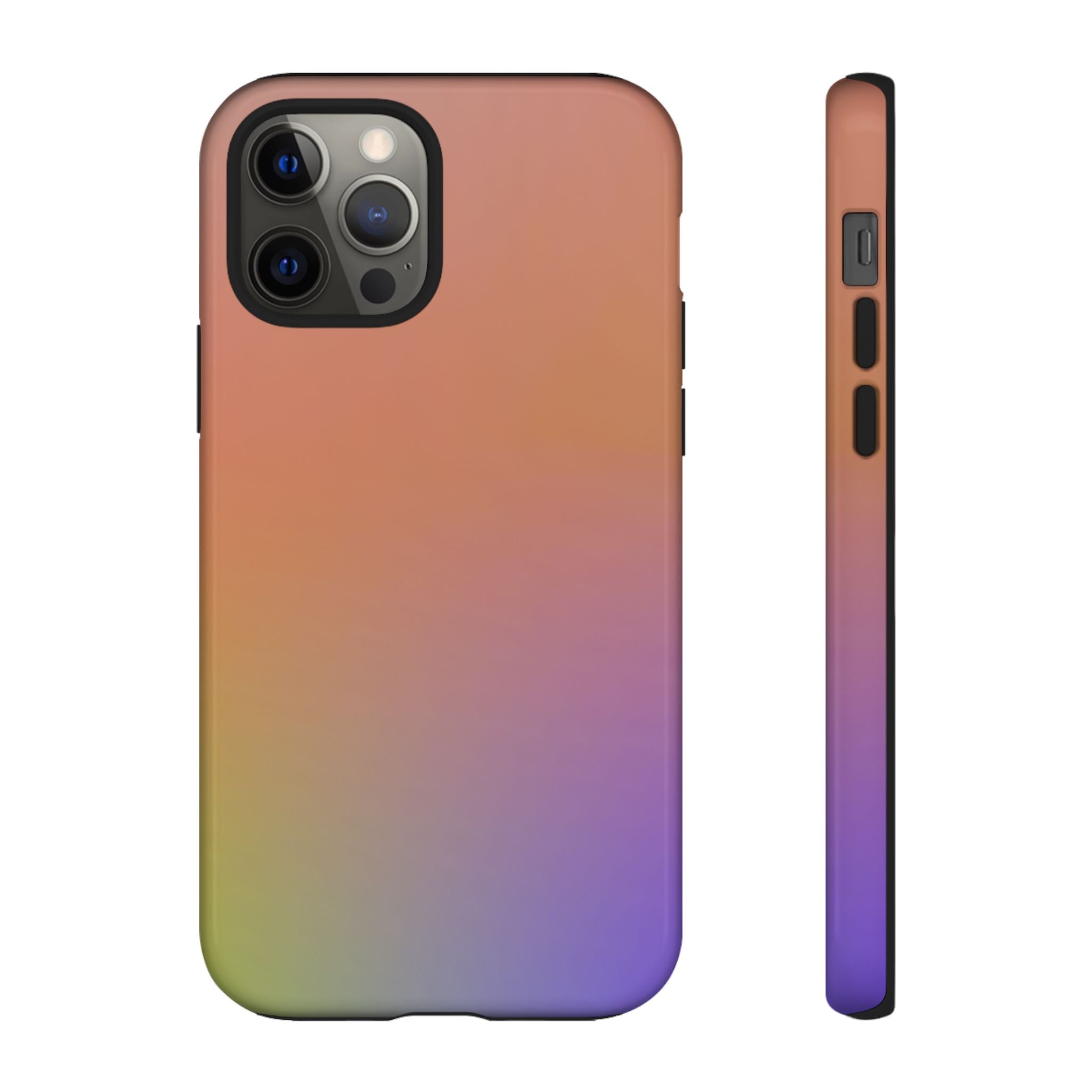 Colorful Gradient Phone Case, Tough Cases for iPhone, Customizable Phone Cover, Trendy Tech Accessory, Gift for Tech Lovers