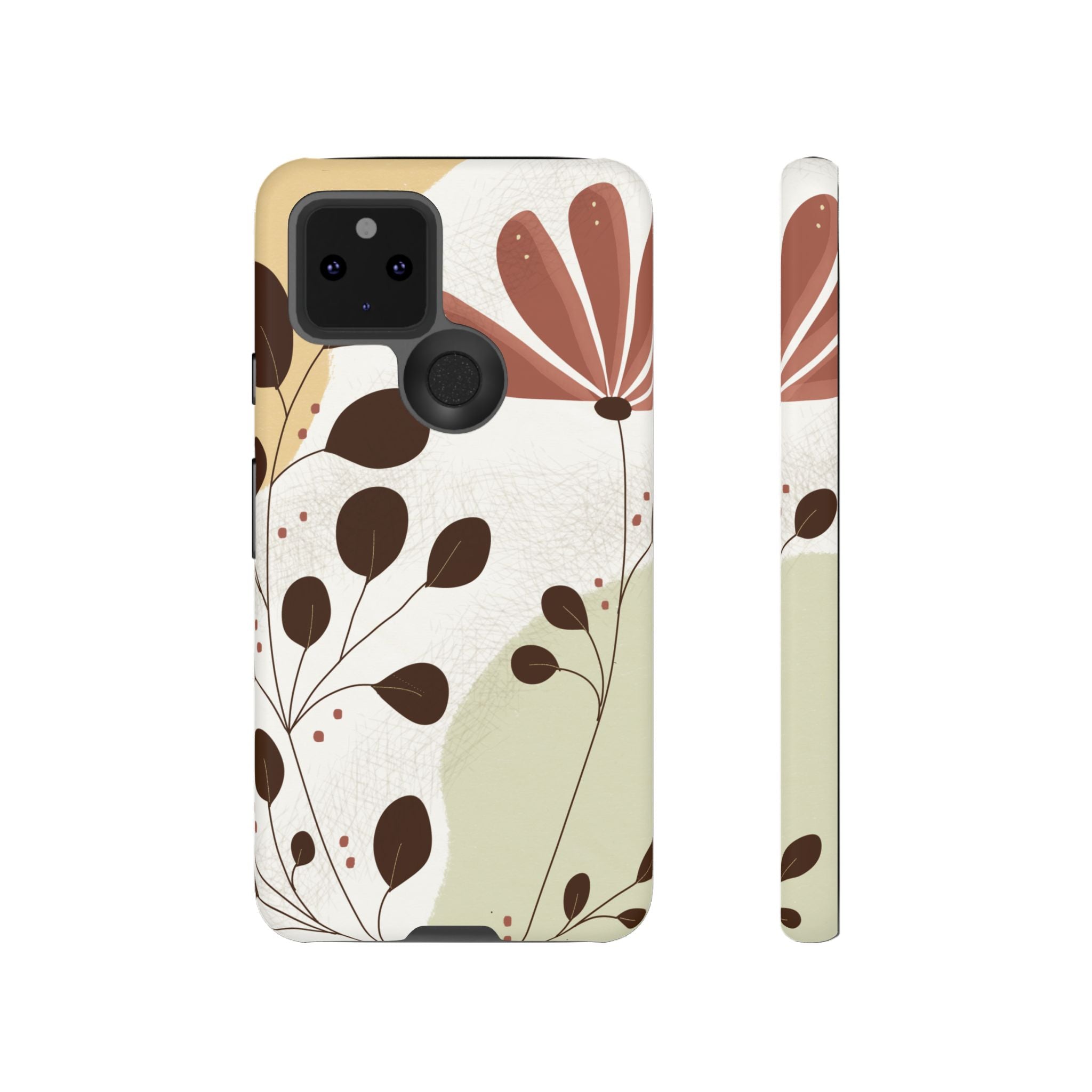 Floral Phone Case - Stylish Tough Cases for Women, Trendy Phone Cover, Gift for Her, Birthday Present, Everyday Use