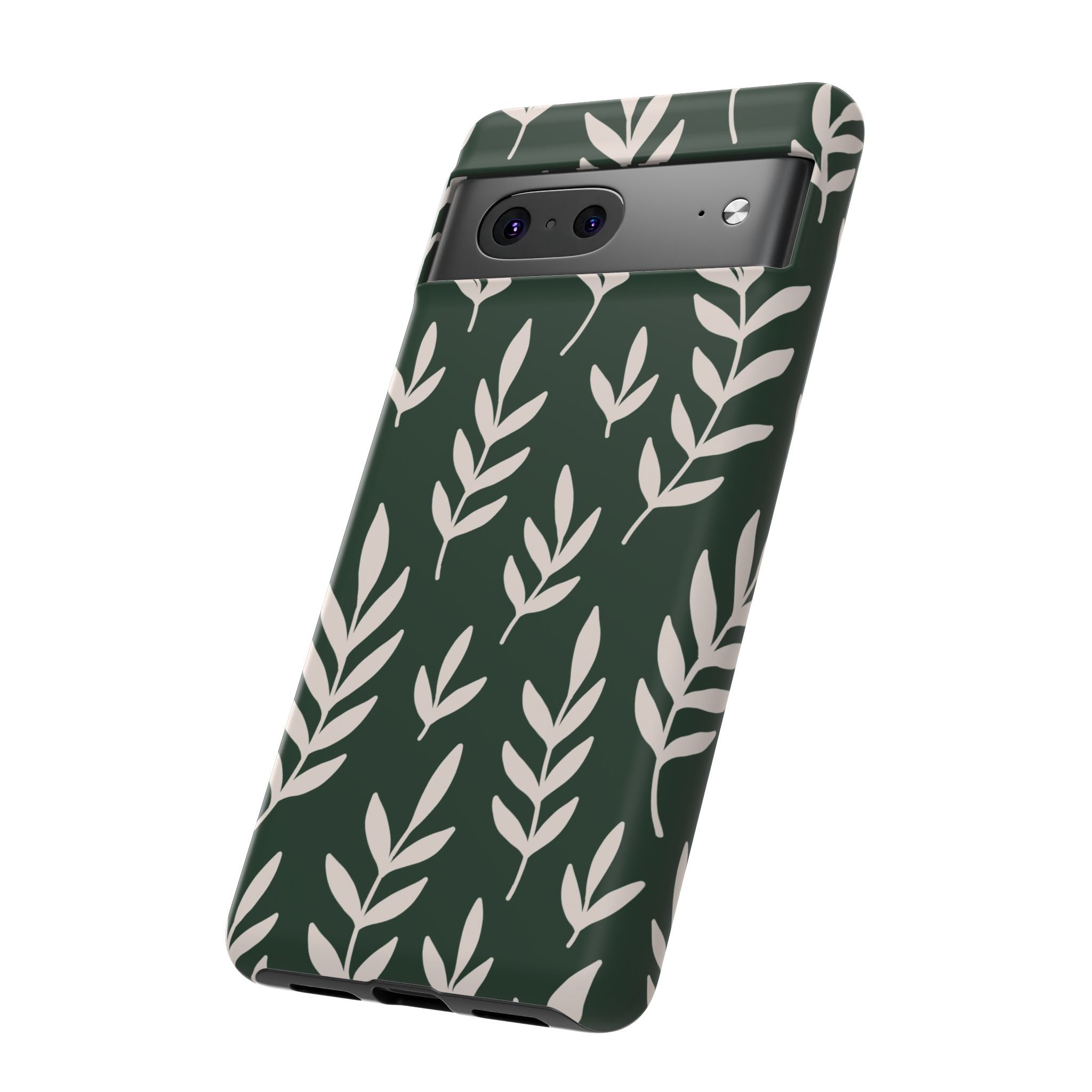 Leafy Phone Case, Tough Cases for Nature Lovers, Green Leaf Design, Eco-Friendly, Stylish Mobile Cover, Gift for Her