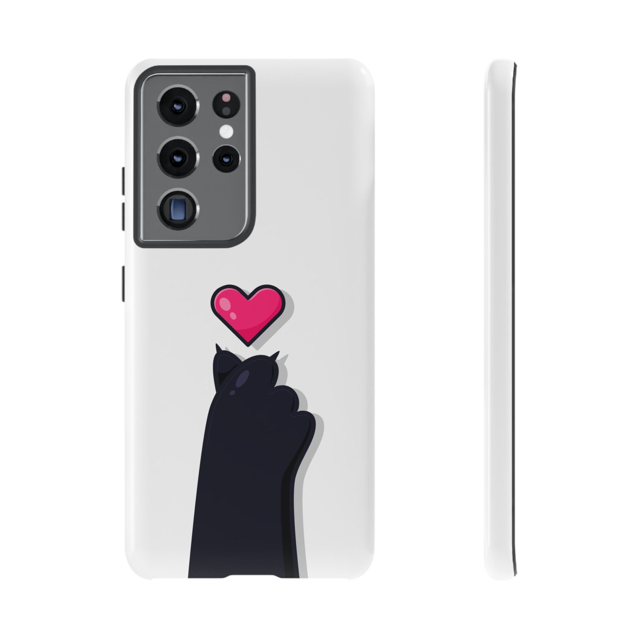 Cute Cat Love Phone Case, Tough Cell Phone Cover, Animal Lover Gifts, Pet Parent Accessories, Valentine's Day Essentials
