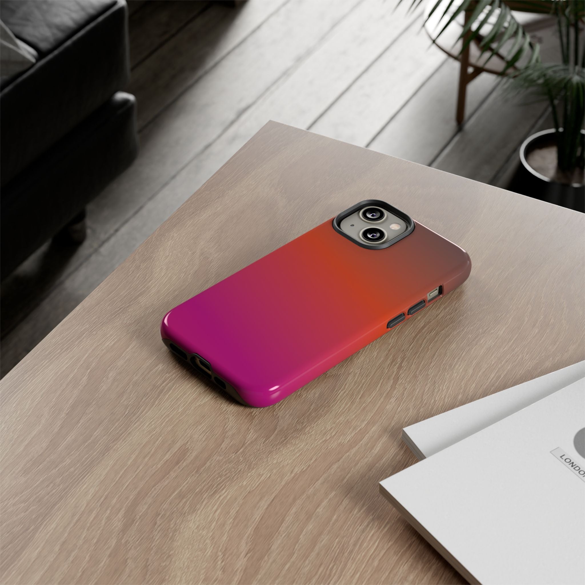 Gradient Phone Case, Custom Tough Case, Durable Phone Accessory, Vibrant Design, Gift for Tech Lovers, Birthday and Holiday Present