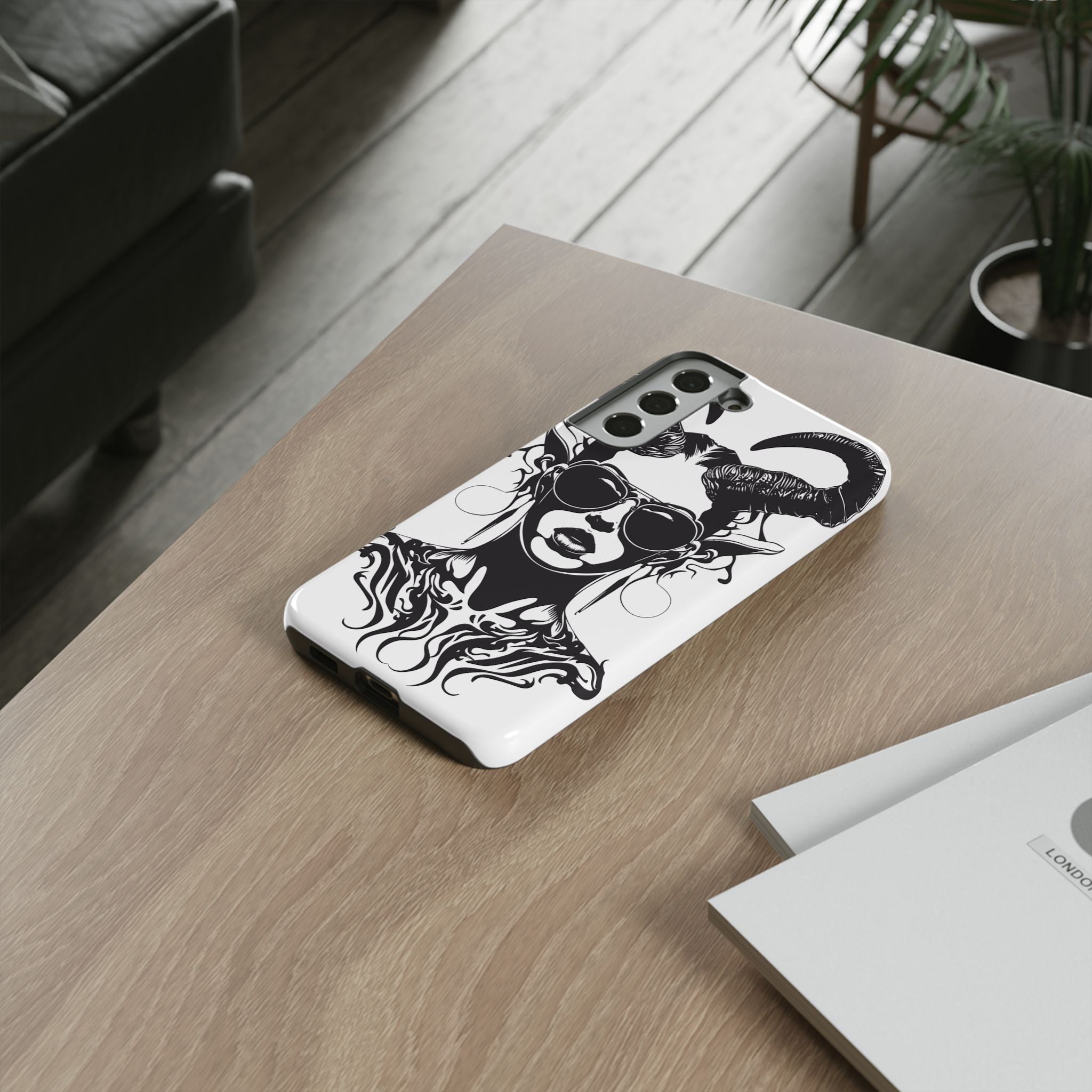 Tough Cases: Stylish Phone Case with Edgy Design, Protective Cover, Gift for Her, Trendy Accessories, Unique Art, Holiday Present