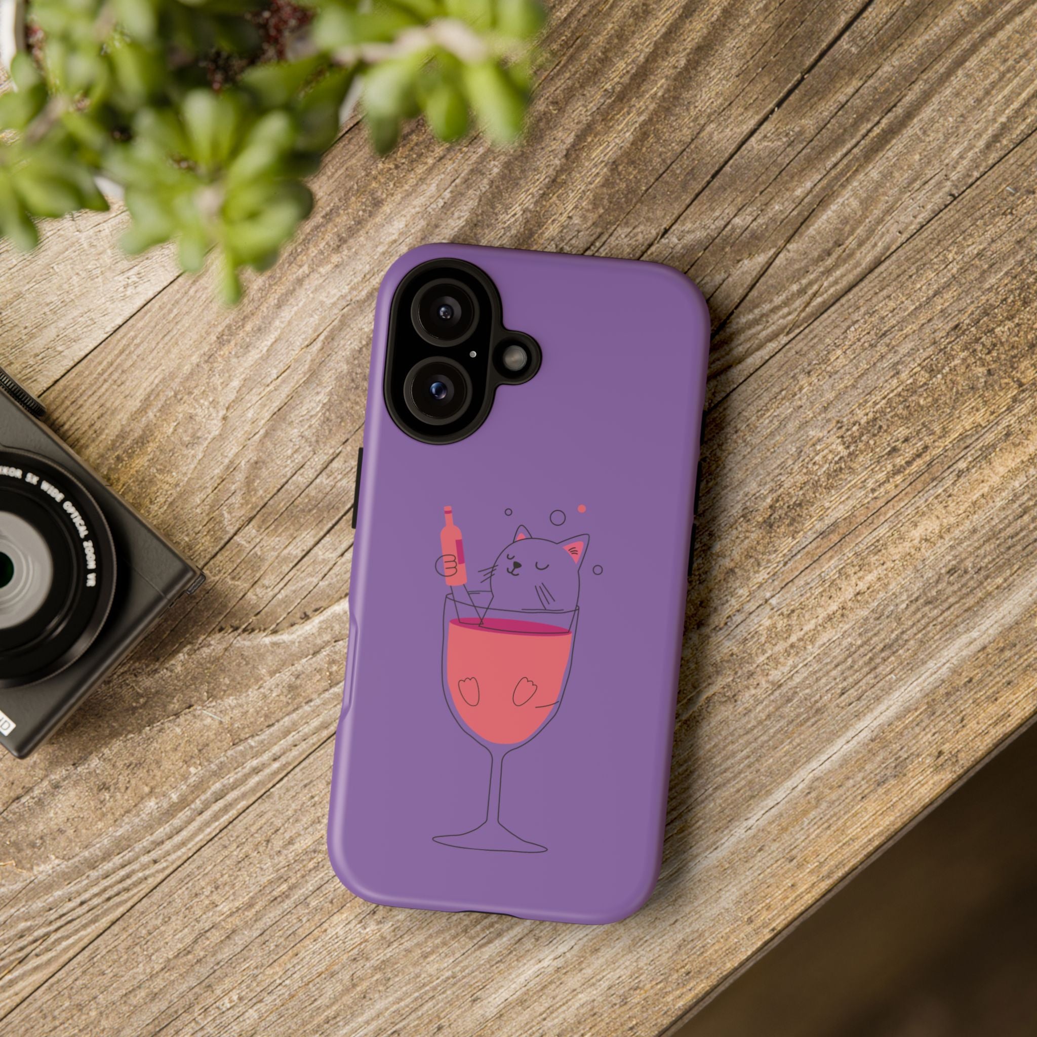Cute Cat Phone Case, Fun Gift for Cat Lovers, Colorful Phone Cover, Pet Lover Accessory, Unique Cat Themed Case