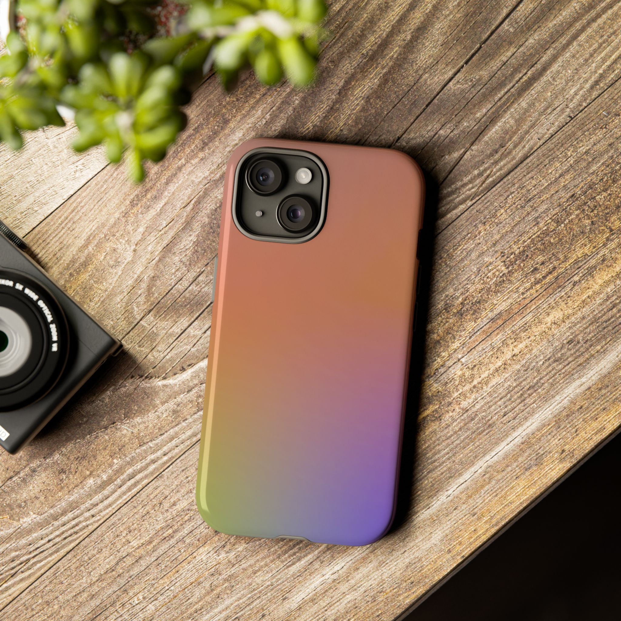 Colorful Gradient Phone Case, Tough Cases for iPhone, Customizable Phone Cover, Trendy Tech Accessory, Gift for Tech Lovers