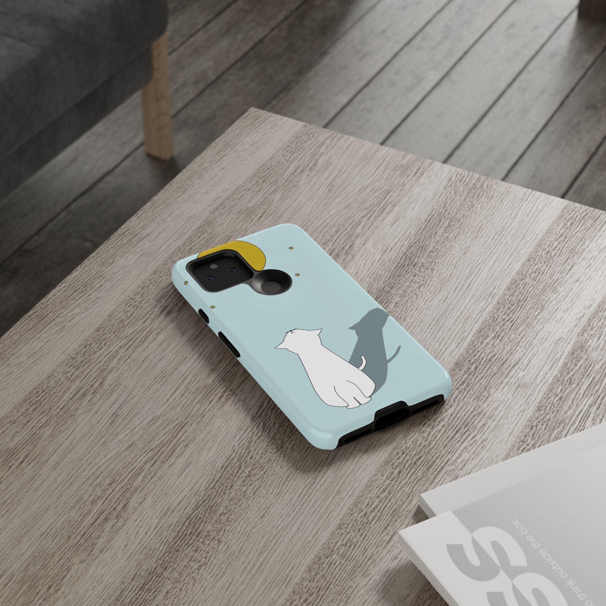 Cute Cat Phone Case, Tough Phone Cover, Pet Lover Gift, Unique Case, Animal Decor, Birthday Gift