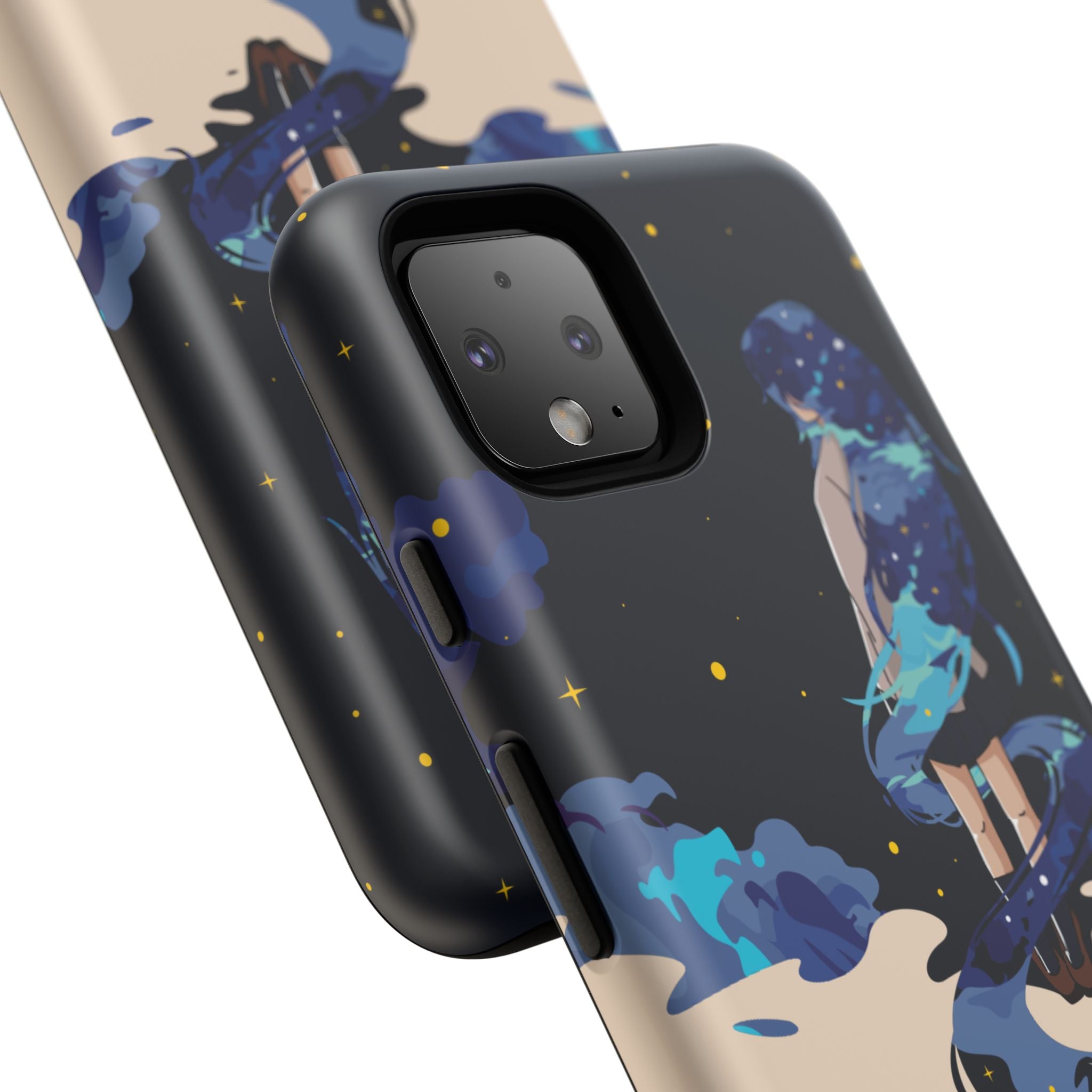 Galaxy-Inspired Phone Case, Celestial Design, Tough Phone Cover, Gift for Space Lovers, Artsy Accessories, Unique Merchandise