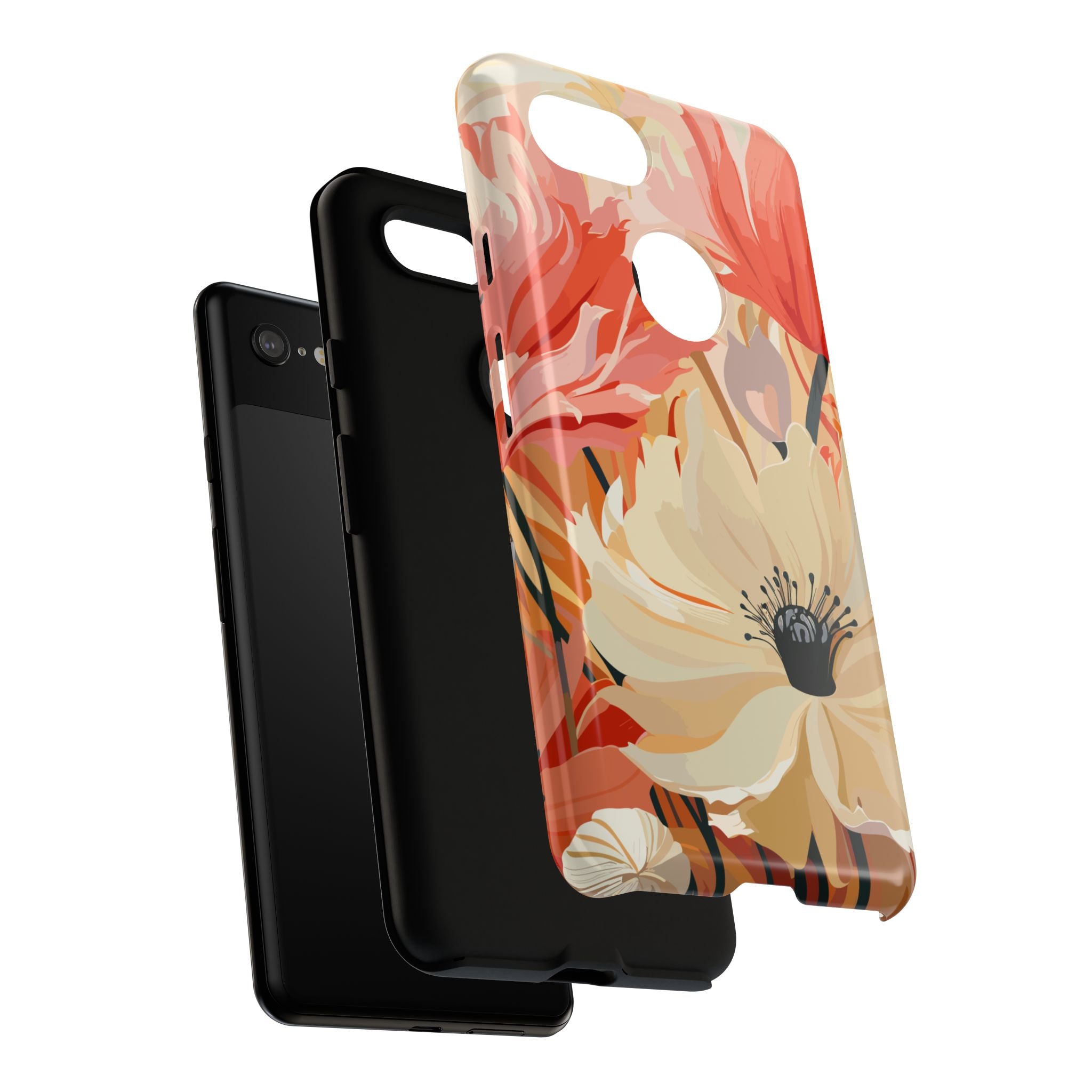 Floral Phone Case, Tough Protective Cover for Floral Lovers, Perfect Gift for Friends, Spring Celebration, Art Lovers Gift