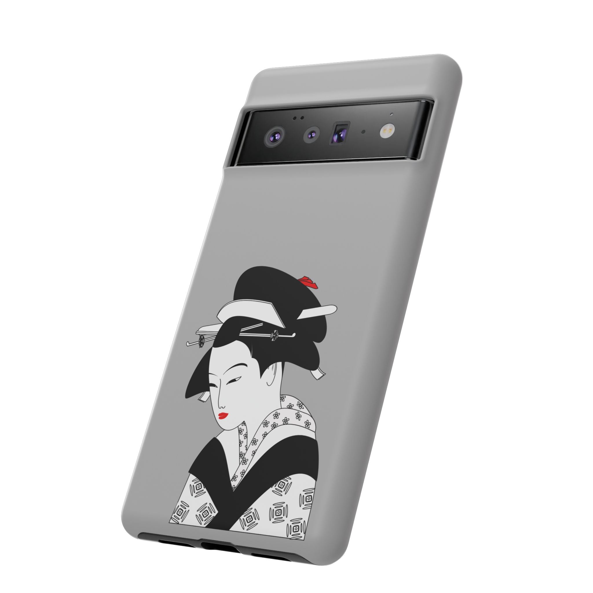 Stylish Phone Case with Japanese Geisha Design, Tough Phone Case, Cute Phone Cover, Japanese Art, Ethnic Style