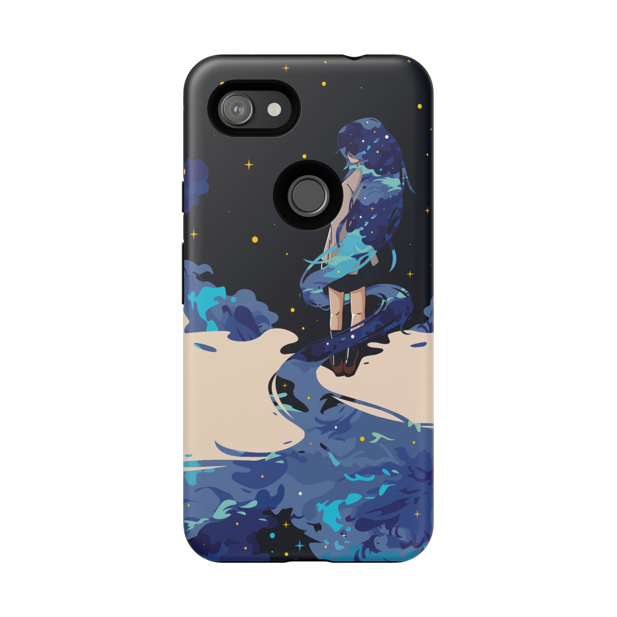 Galaxy-Inspired Phone Case, Celestial Design, Tough Phone Cover, Gift for Space Lovers, Artsy Accessories, Unique Merchandise