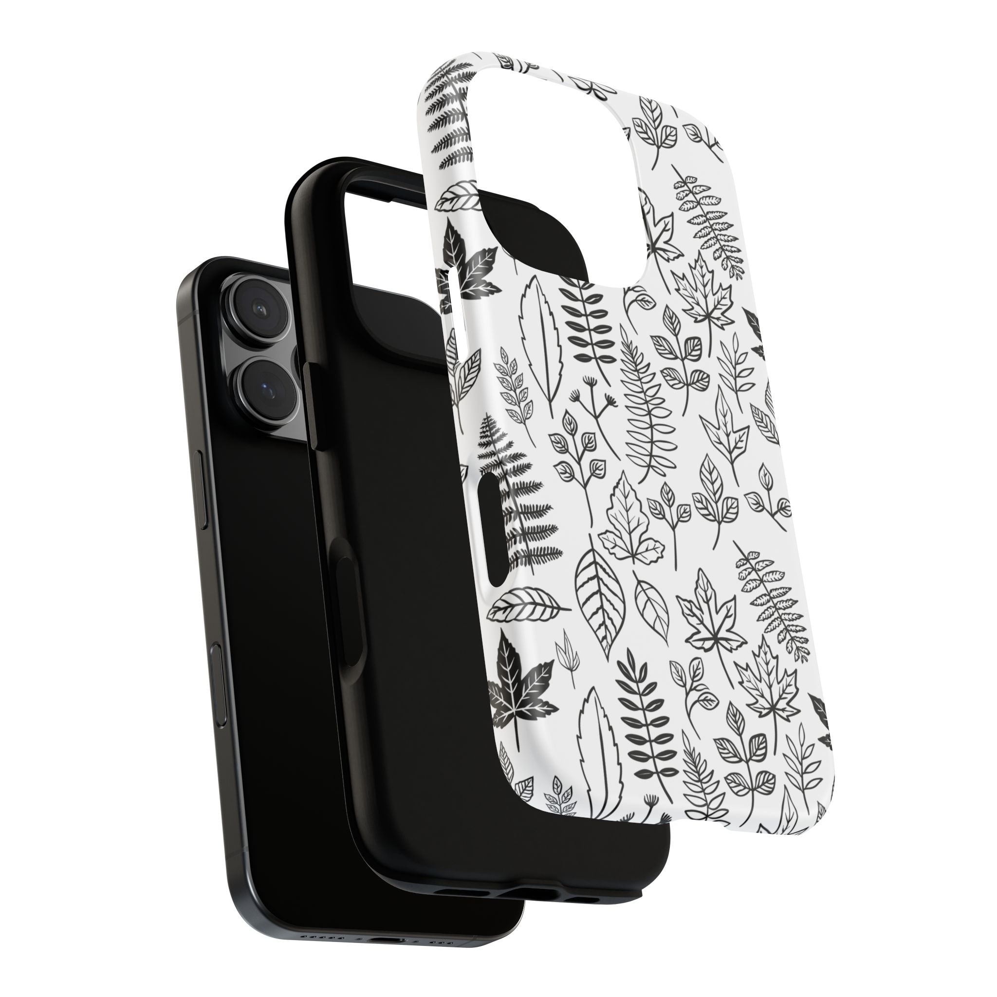 Stylish Phone Case for Nature Lovers, Botanical Design, Gift for Her, Fall Accessories, Customizable Tech Gear