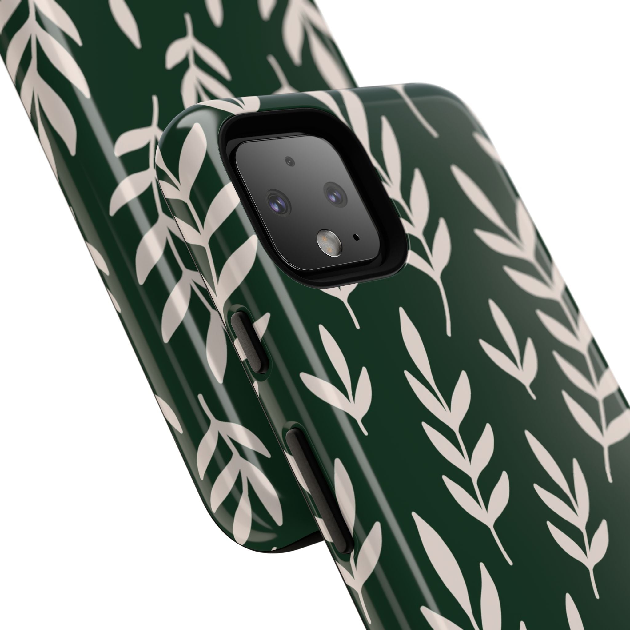 Leafy Phone Case, Tough Cases for Nature Lovers, Green Leaf Design, Eco-Friendly, Stylish Mobile Cover, Gift for Her