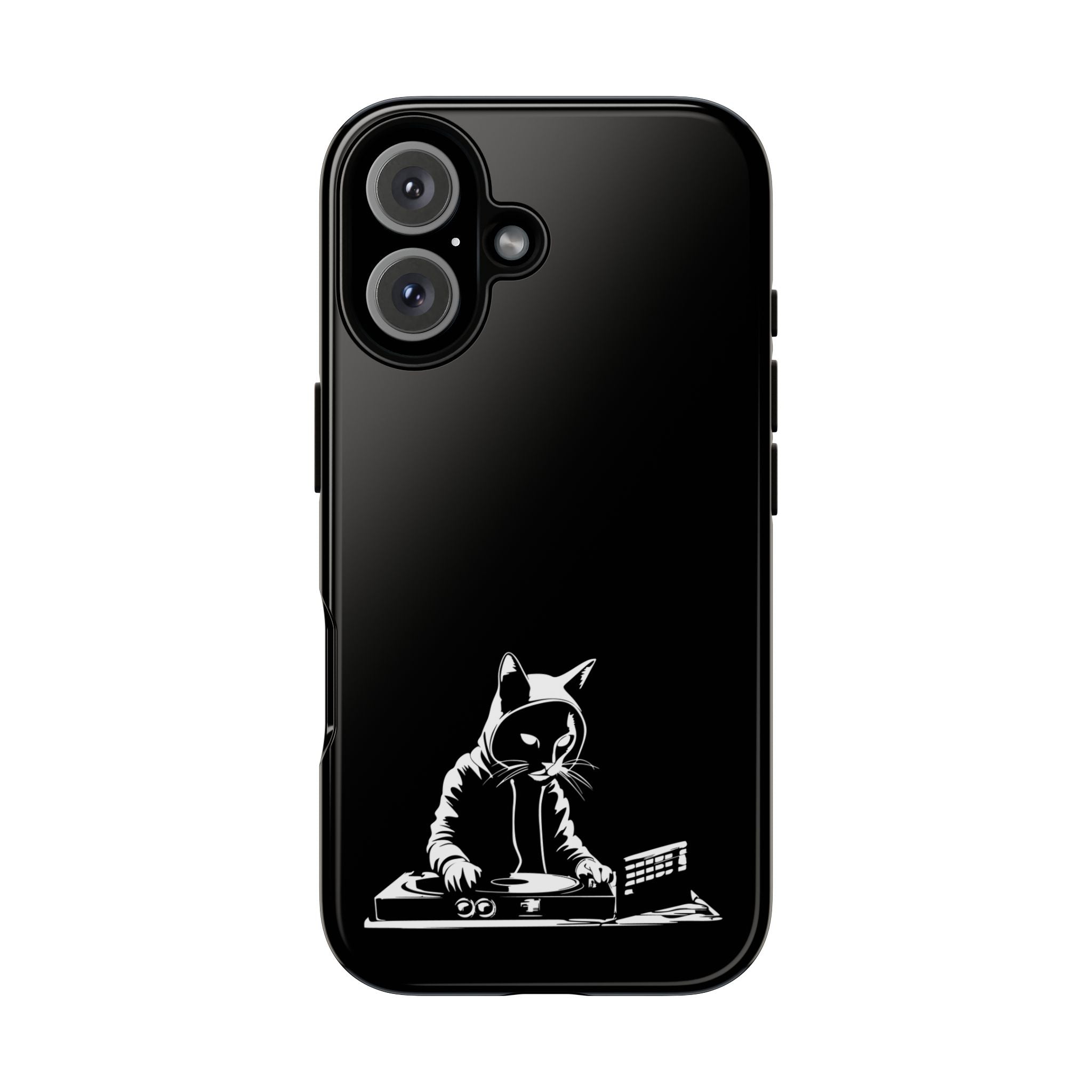 Cat DJ Phone Case | Stylish Tough Cases for Music Lovers, Gift for Cat Owners, Unique Phone Accessory, Cool Tech Gear