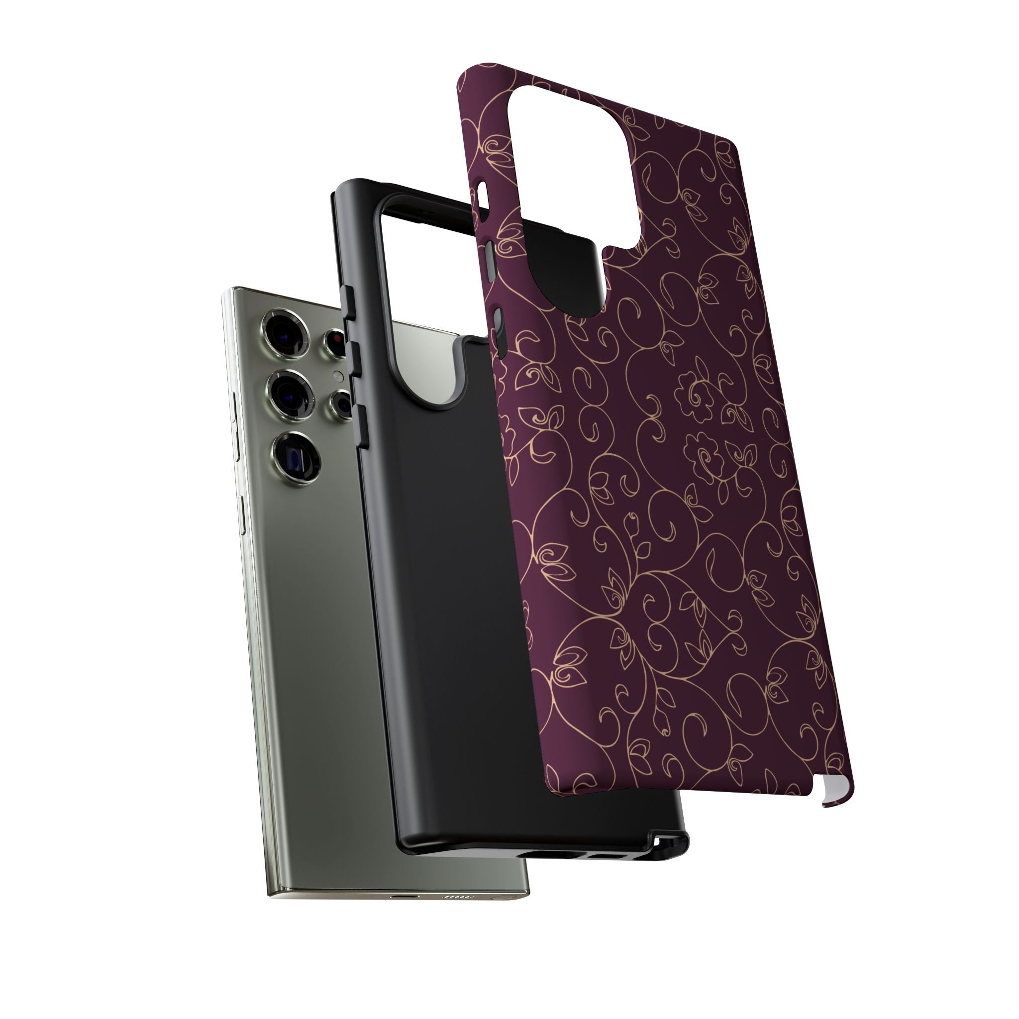 Elegant Floral Phone Case | Durable Mobile Cover, Gift for Her, Floral Design, Stylish Accessory, Phone Protection