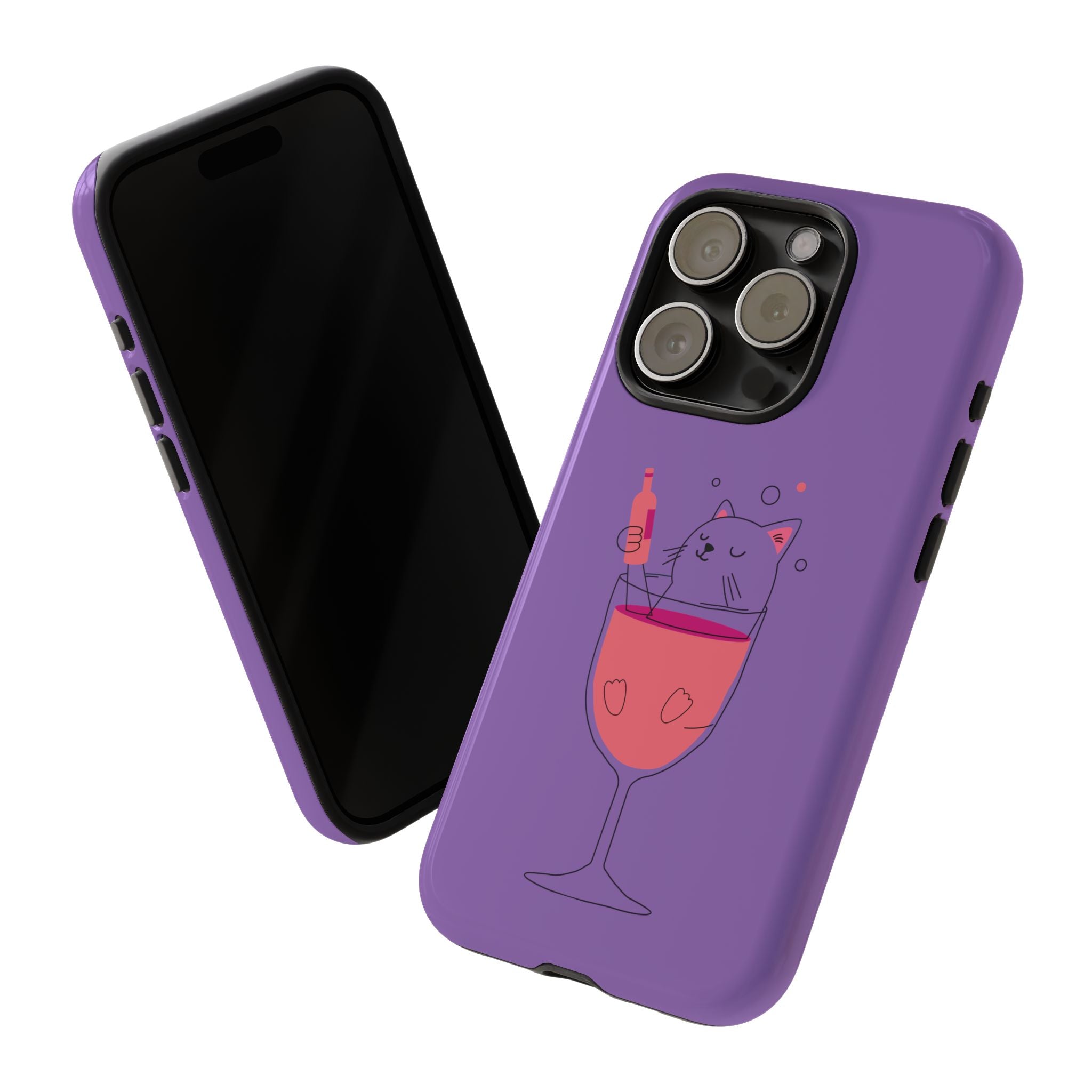 Cute Cat Phone Case, Fun Gift for Cat Lovers, Colorful Phone Cover, Pet Lover Accessory, Unique Cat Themed Case