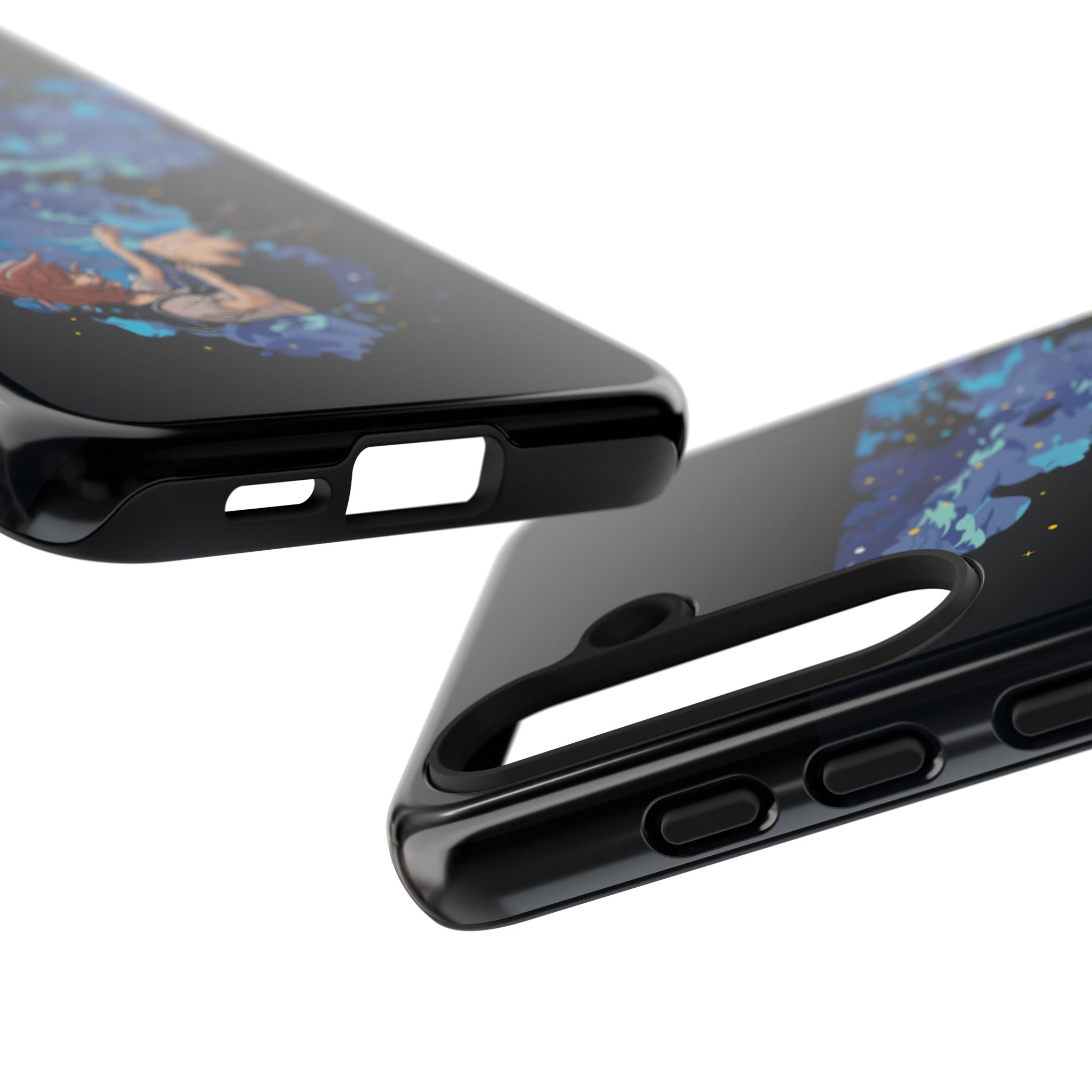 Tough Cases Phone Case - Artistic Galaxy Design, Cute Sleeve for Teens, Gift for Students, Unique Mobile Accessory, Trendy Tech Protection