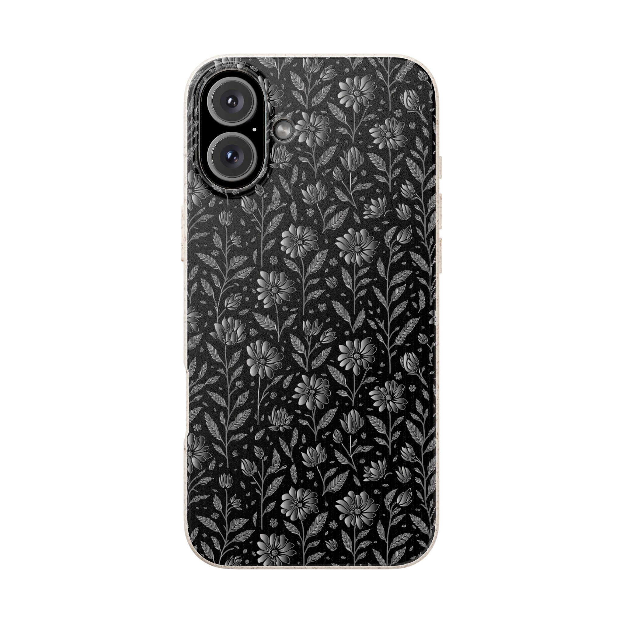 Eco-Friendly Floral Phone Case, Biodegradable iPhone Case, Sustainable Fashion Accessory, Nature Lover Gift, Eco-Conscious Phone Cover