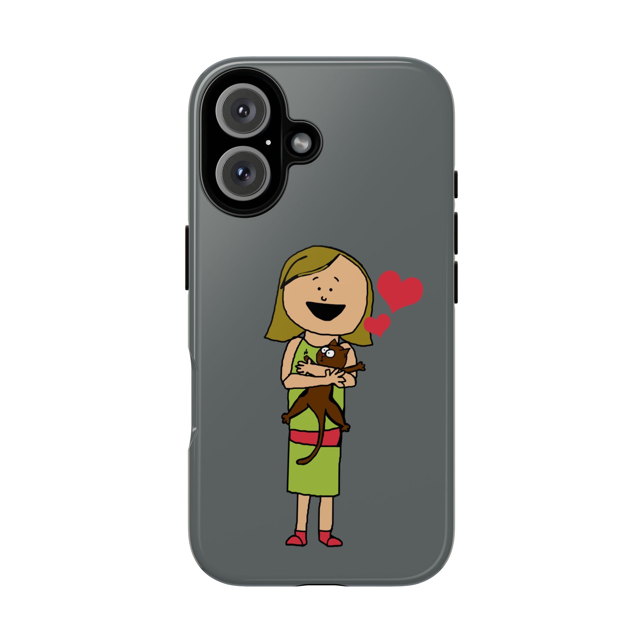 Pet Lover's Phone Case, Cute Animal Phone Cover, Gift for Dog Lovers, Cartoon Design, Fun Smartphone Accessory