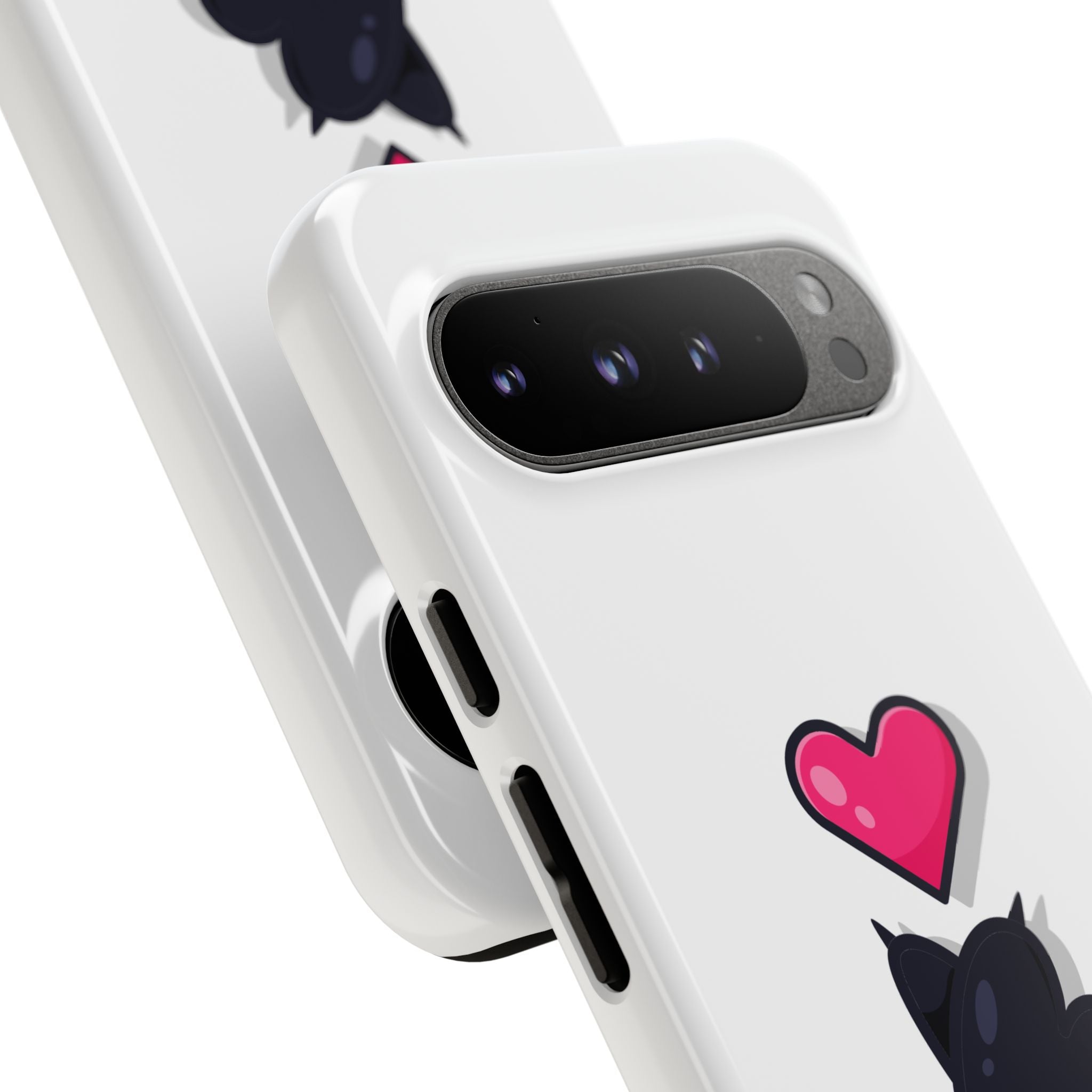 Cute Cat Love Phone Case, Tough Cell Phone Cover, Animal Lover Gifts, Pet Parent Accessories, Valentine's Day Essentials