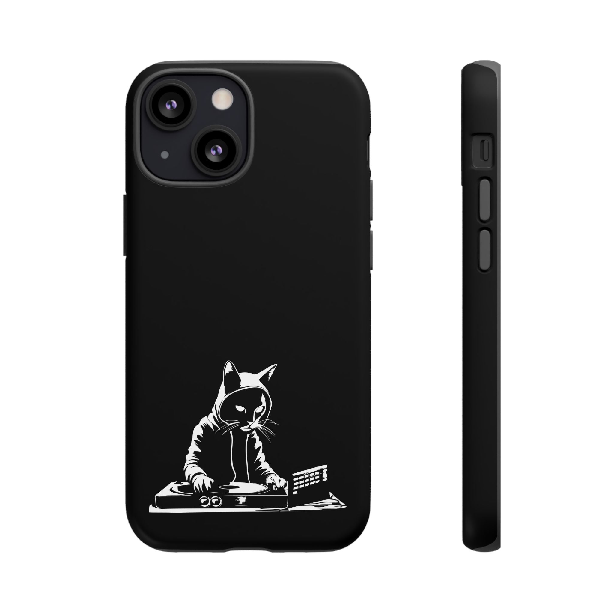 Cat DJ Phone Case | Stylish Tough Cases for Music Lovers, Gift for Cat Owners, Unique Phone Accessory, Cool Tech Gear