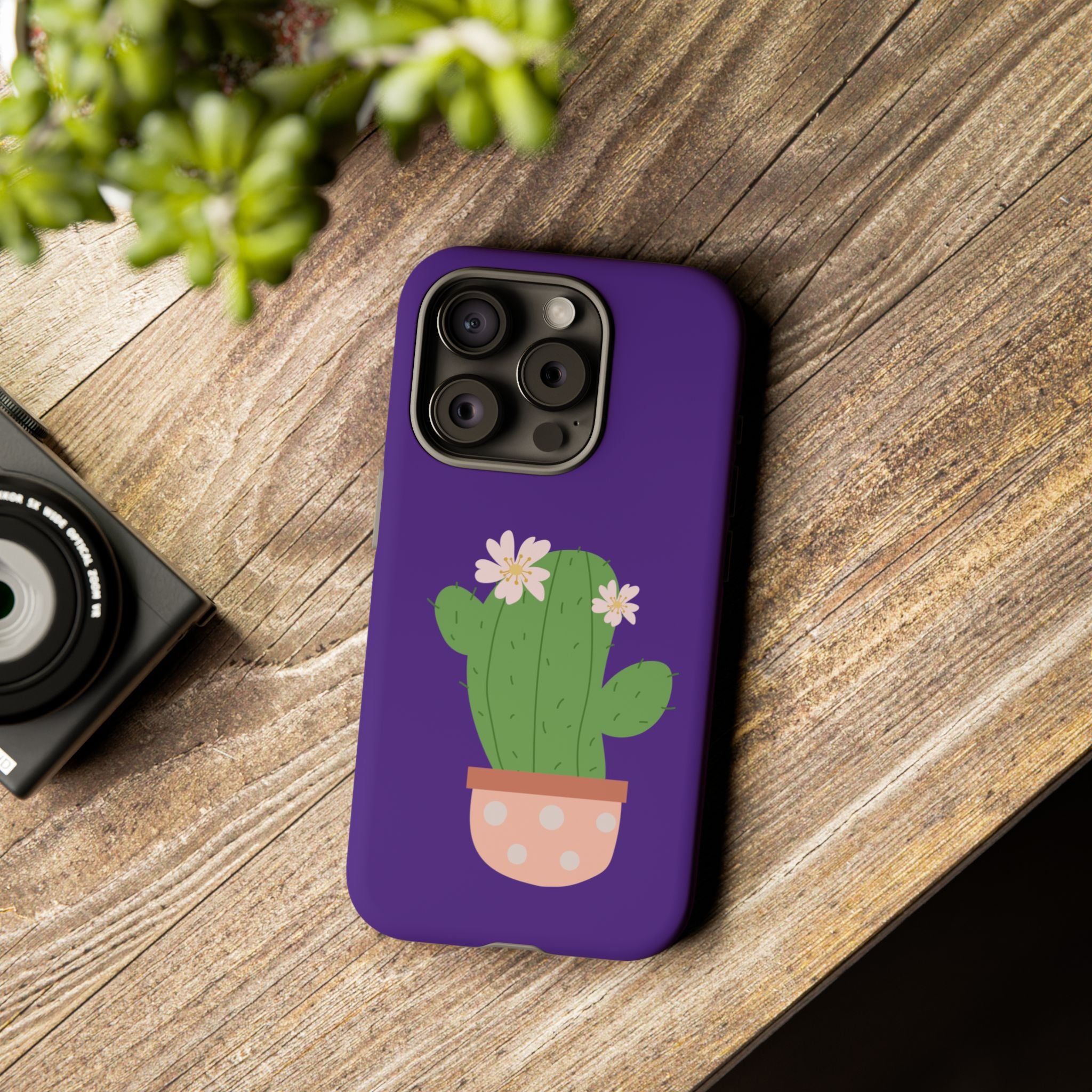 Cactus Phone Case, Tough Cases, Cute Floral, Trending Design, Unique Gift, Phone Accessories, Summer Vibe, Nature Lover