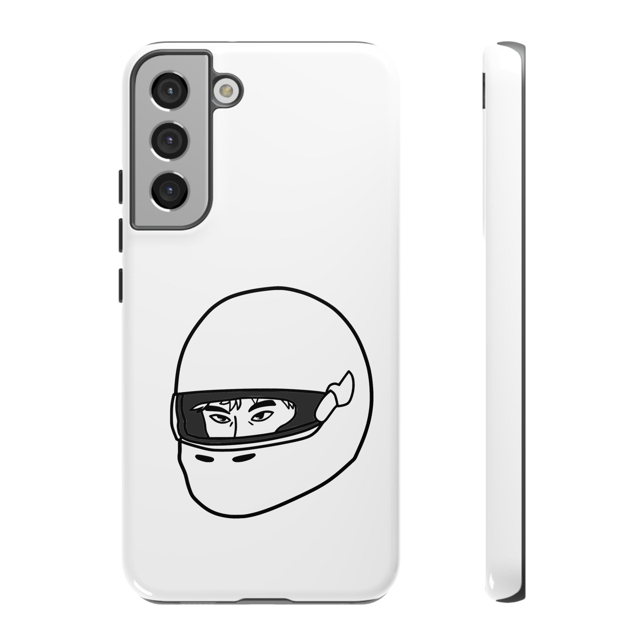 Stylish Phone Case with Racing Helmet Design | Tough Cases | Unique Gift, Motorcycle Enthusiast, Race Lover, Custom Accessory, Everyday Use