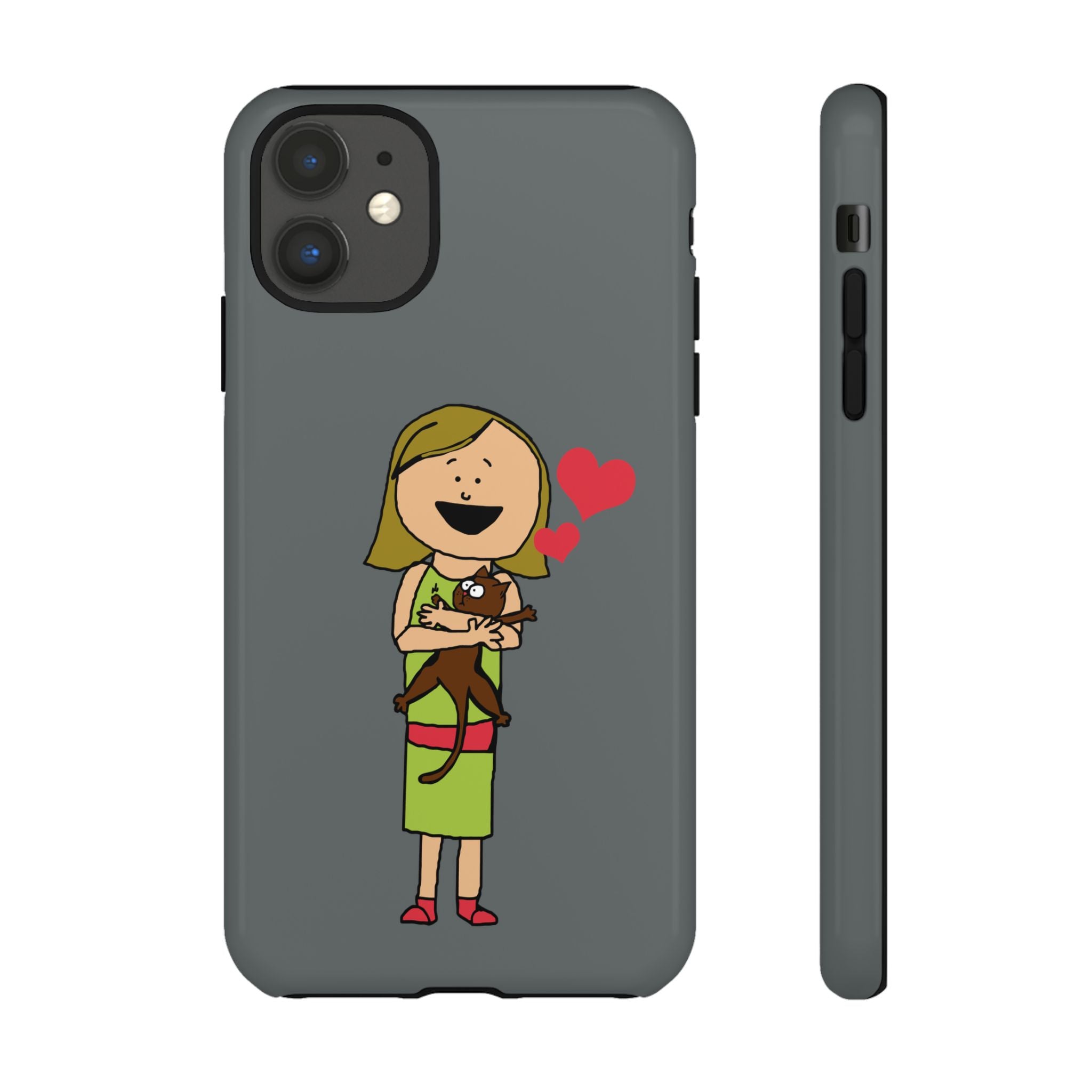 Pet Lover's Phone Case, Cute Animal Phone Cover, Gift for Dog Lovers, Cartoon Design, Fun Smartphone Accessory