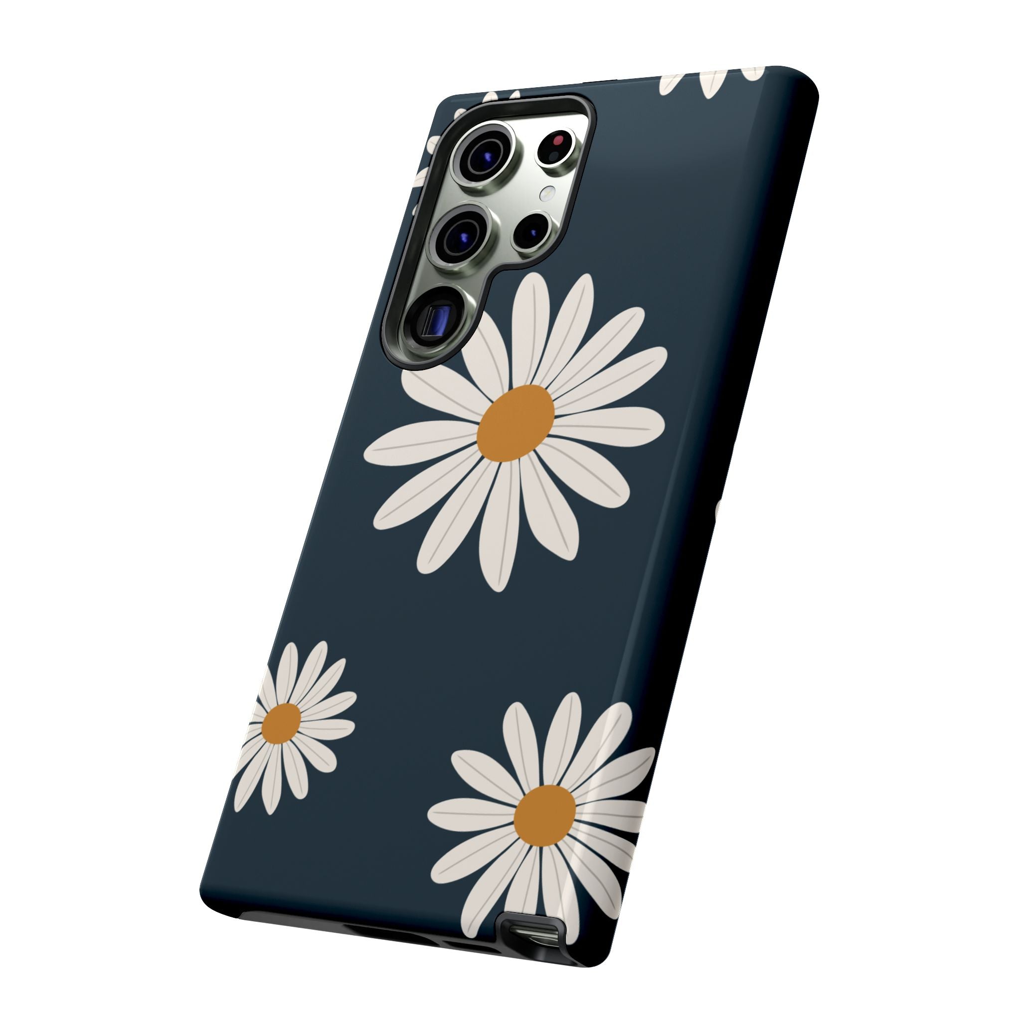 Daisy Phone Case, Floral Phone Cover, Tough Phone Case, Gift for Flower Lovers, Smartphone Accessory, Spring Design