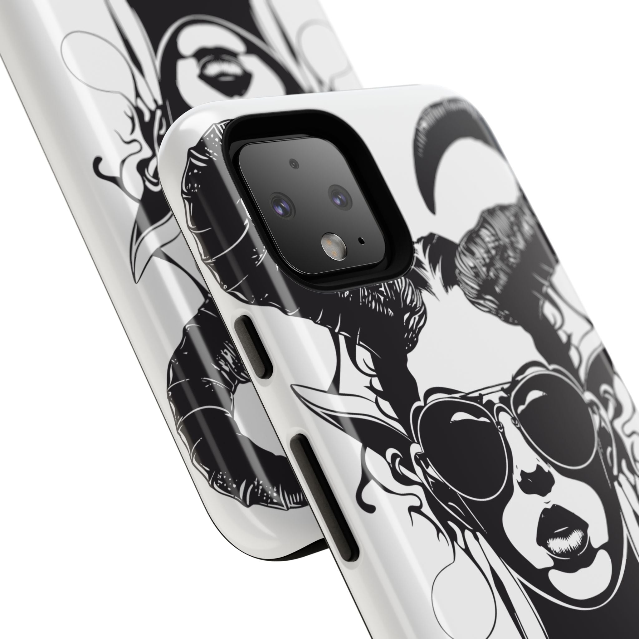 Tough Cases: Stylish Phone Case with Edgy Design, Protective Cover, Gift for Her, Trendy Accessories, Unique Art, Holiday Present