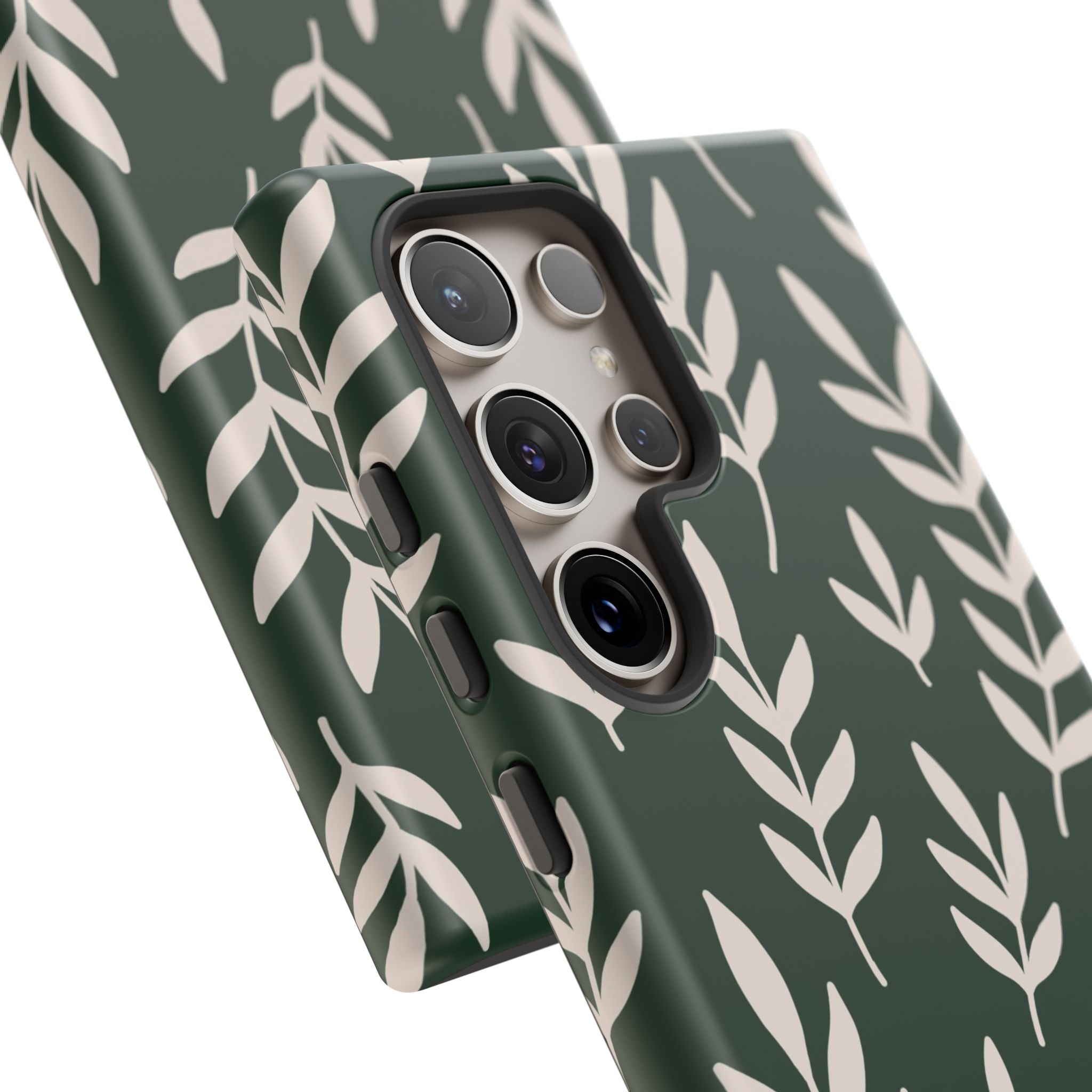 Leafy Phone Case, Tough Cases for Nature Lovers, Green Leaf Design, Eco-Friendly, Stylish Mobile Cover, Gift for Her