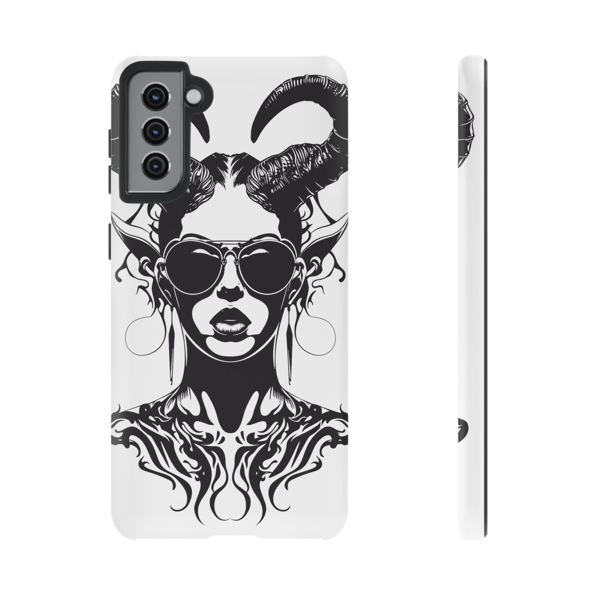 Tough Cases: Stylish Phone Case with Edgy Design, Protective Cover, Gift for Her, Trendy Accessories, Unique Art, Holiday Present