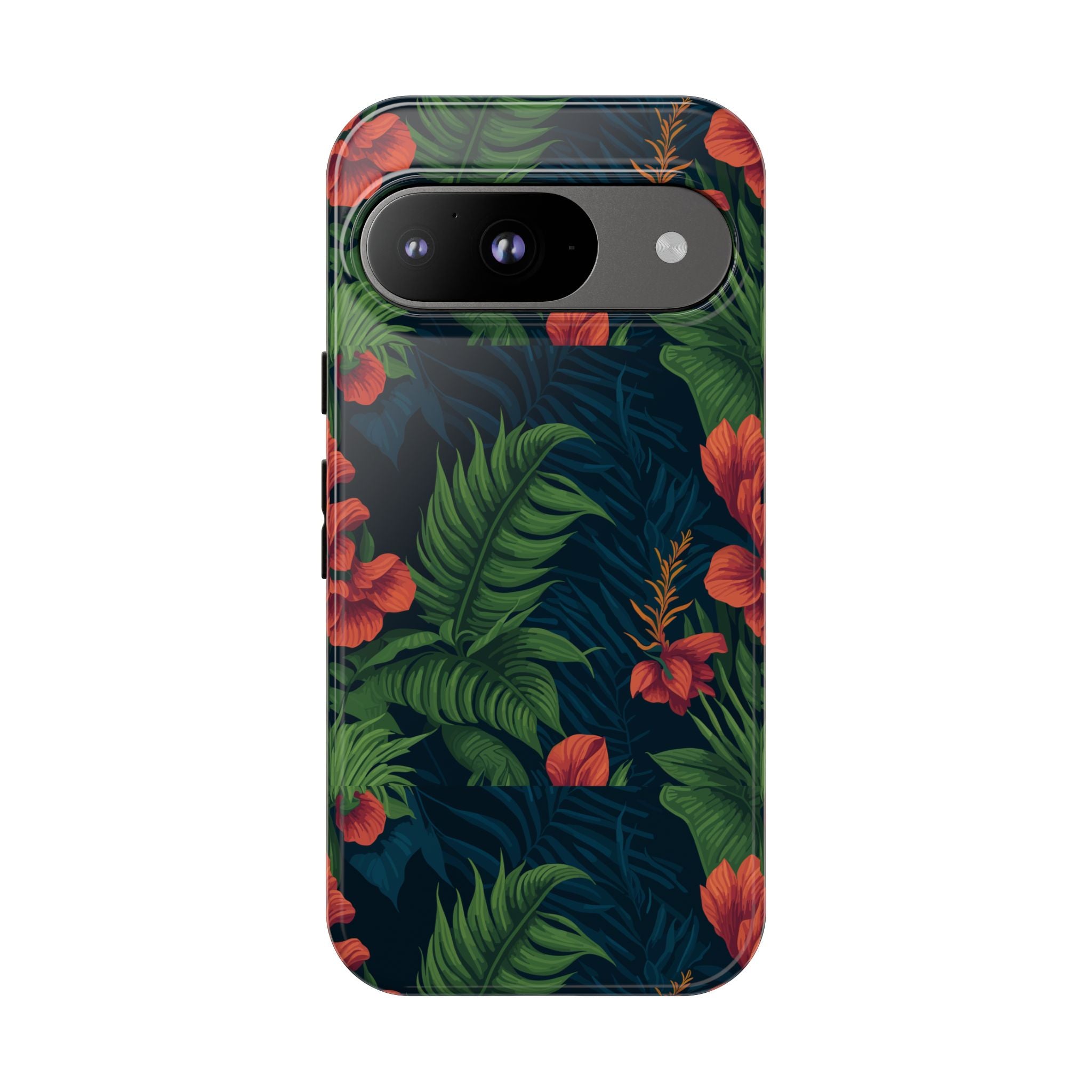 Tropical Phone Case with Floral Design, Eco-Friendly Protection for Summer Vibes, Ideal Gift for Nature Lovers, Vibrant Background
