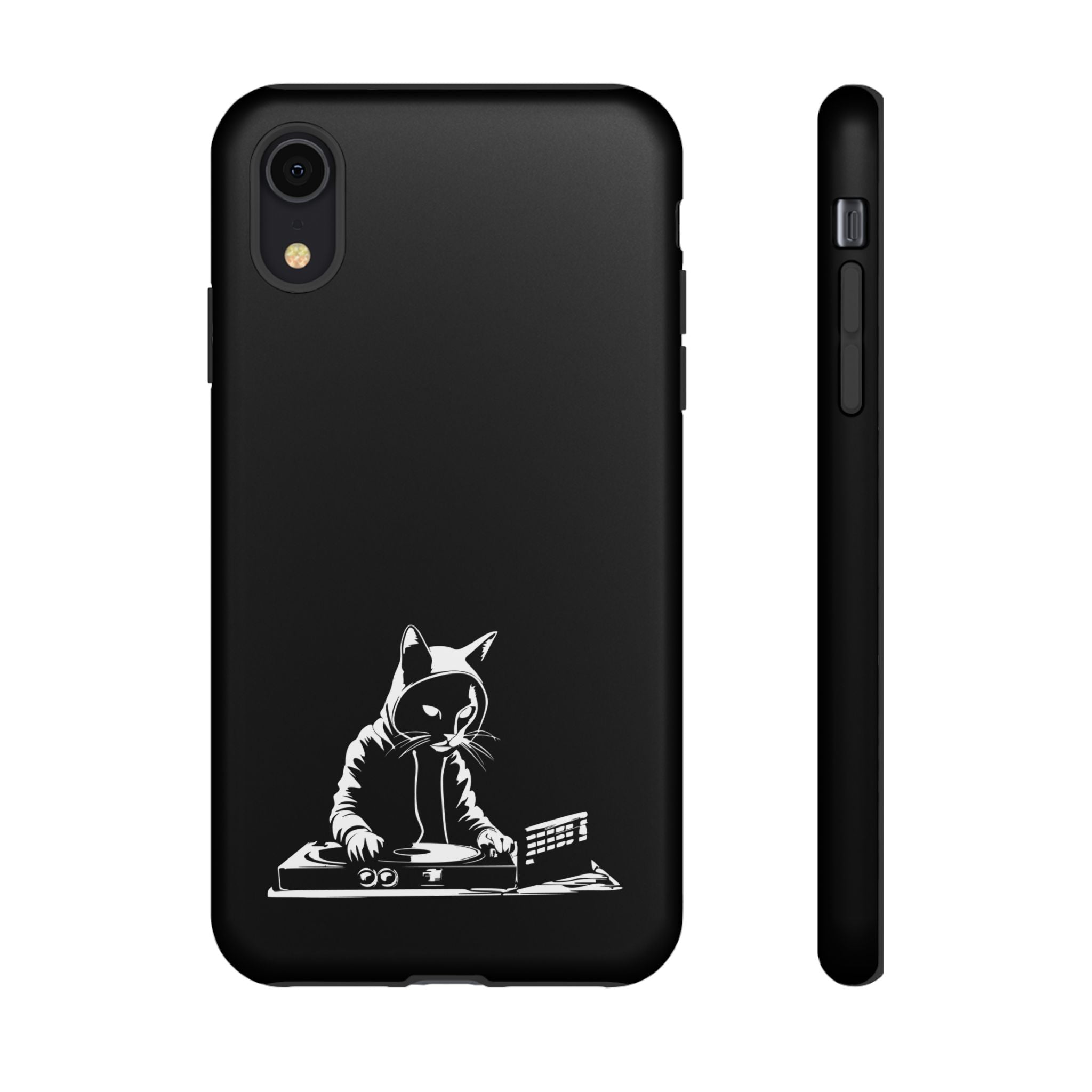 Cat DJ Phone Case | Stylish Tough Cases for Music Lovers, Gift for Cat Owners, Unique Phone Accessory, Cool Tech Gear